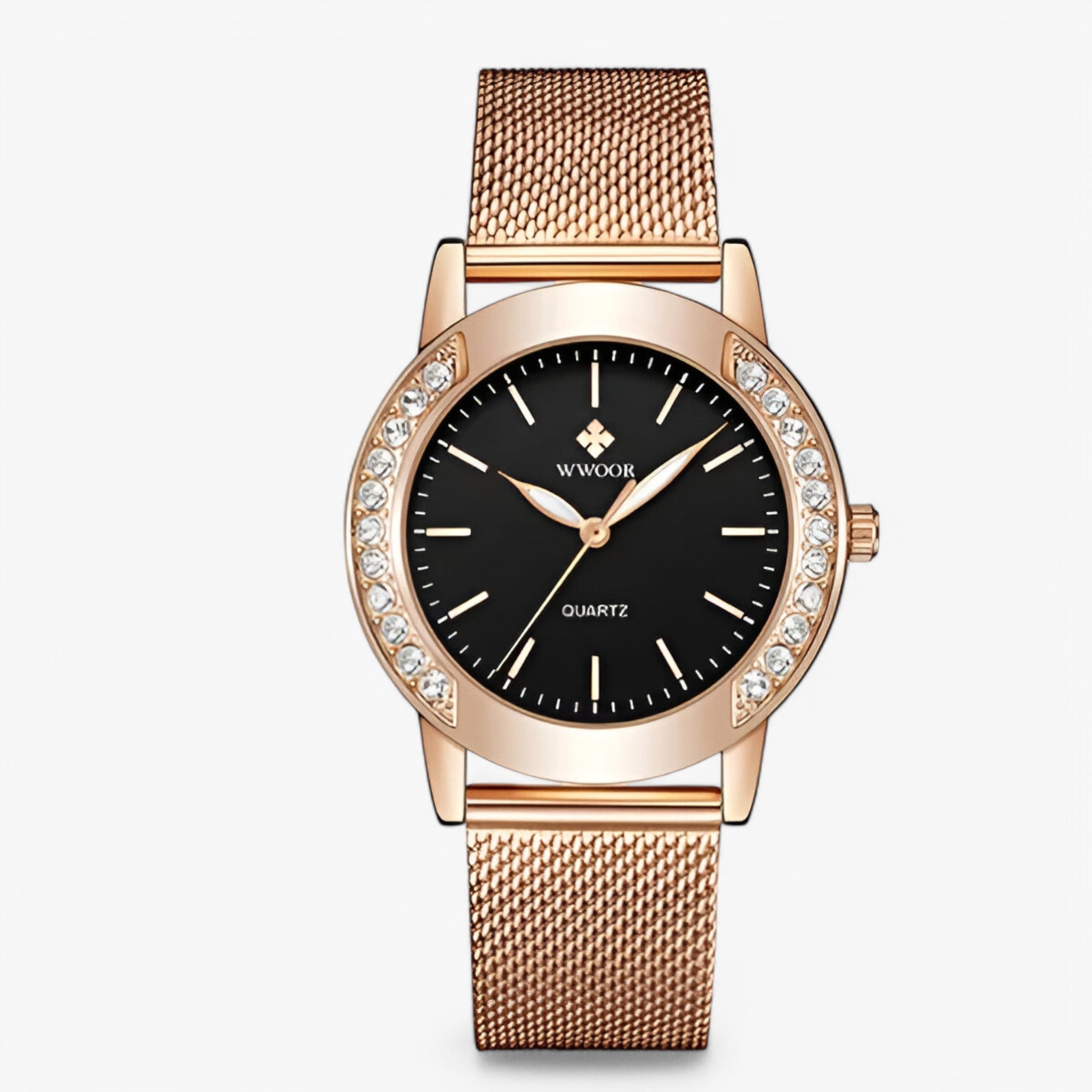 Sophie | Luksus armbåndsur med diamanter - sort rose - watches - {{ product_tags }