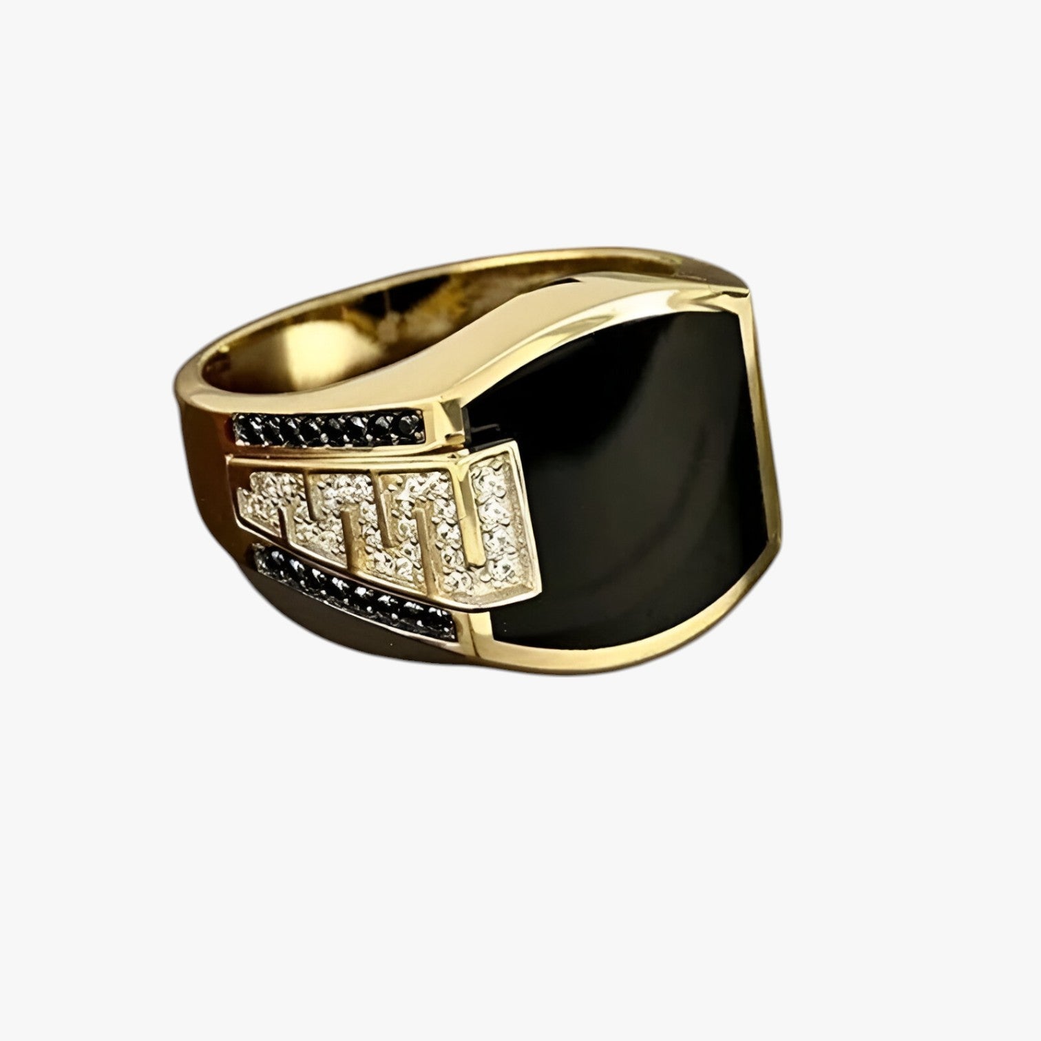 Archie | Stilfuld herre ring - Guldglans med luksuriøs punklook - - watches - {{ product_tags }