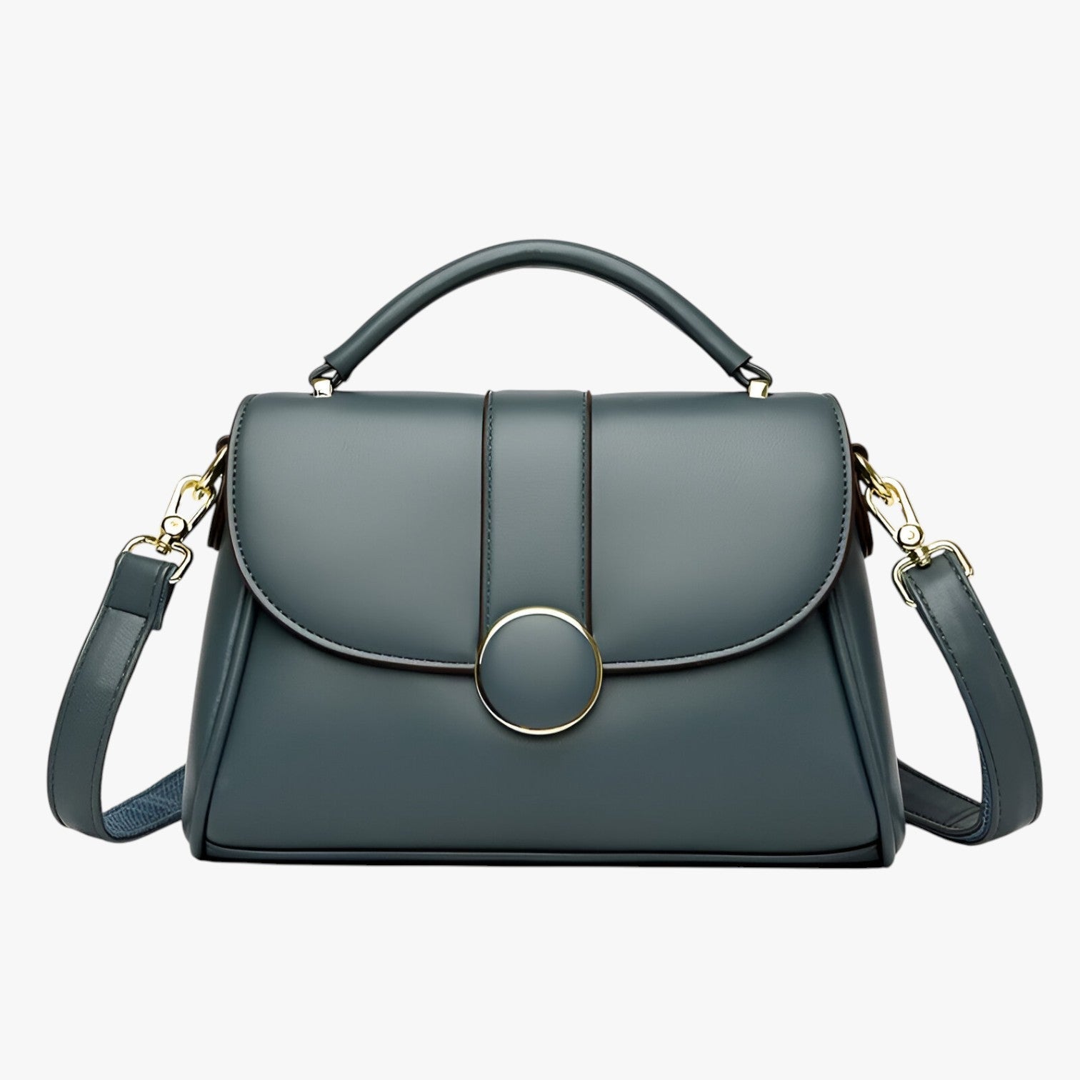 Suzy | Elegant skuldertaske med logo - Blå - bags - {{ product_tags }