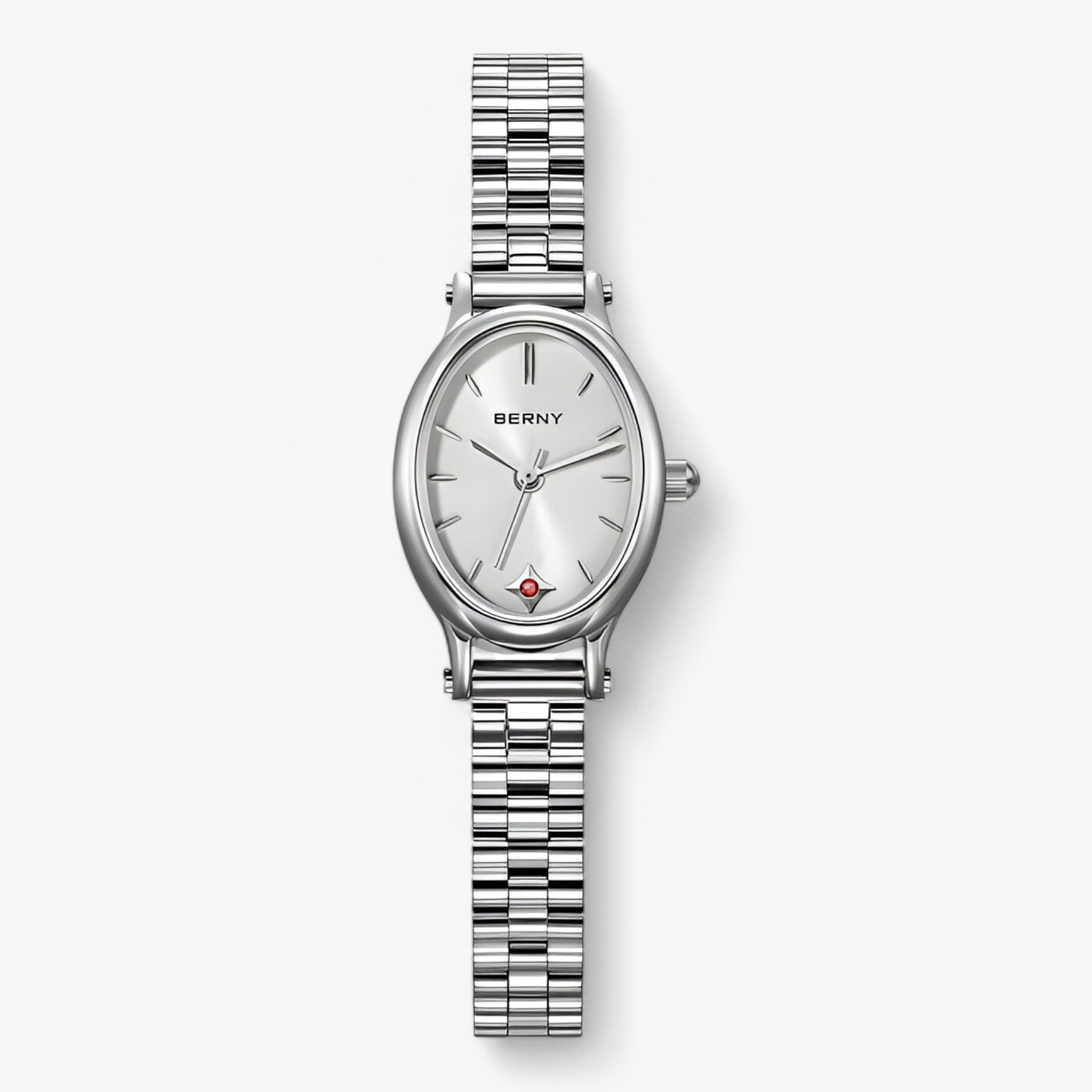 Ruby | Minimalistisk ovalt armbåndsur - Hvid - watches - {{ product_tags }