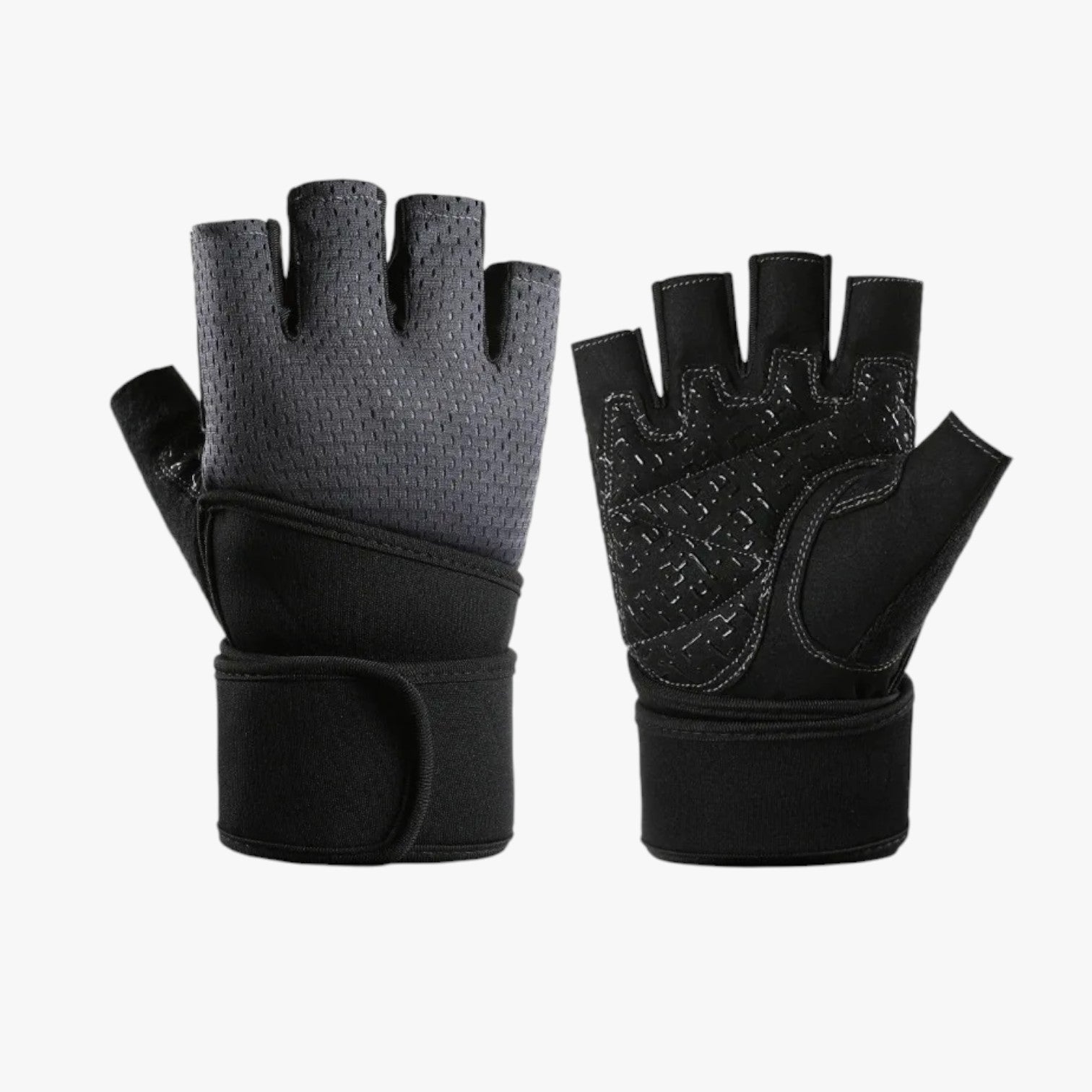 Alvin | Fitnesshandsker med skridsikkert greb og håndledsstøtte - Grå Kina - Alvin | Fitnesshandsker med skridsikkert greb og håndledsstøtte - €25 - {{ product_tags }
