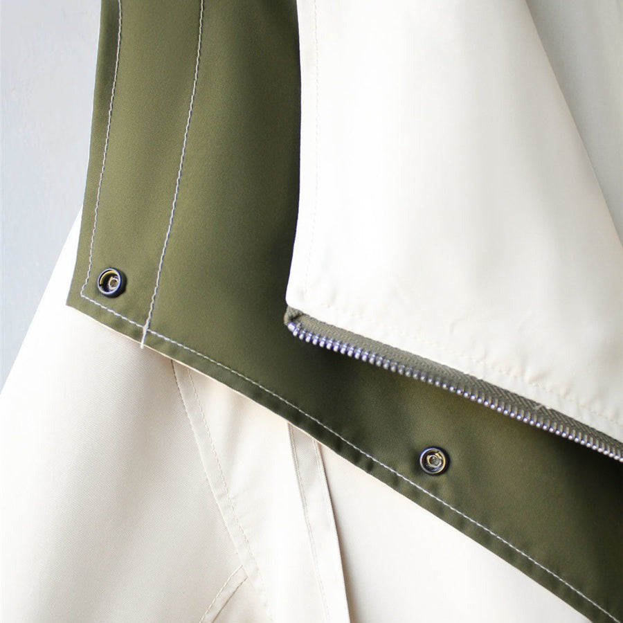 Aurora - Overdimensioneret patchwork capuchon kamin - - women's fashion - {{ product_tags }