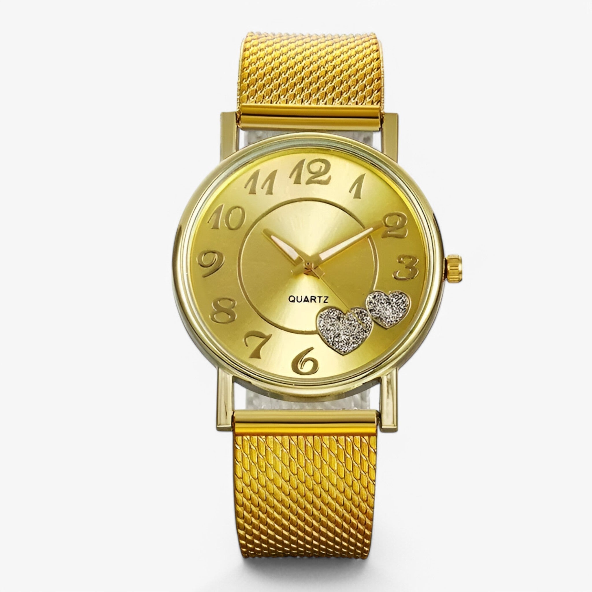 Karina | Elegant rosa guldur med hjerteformet urskive - Guld - watches - {{ product_tags }