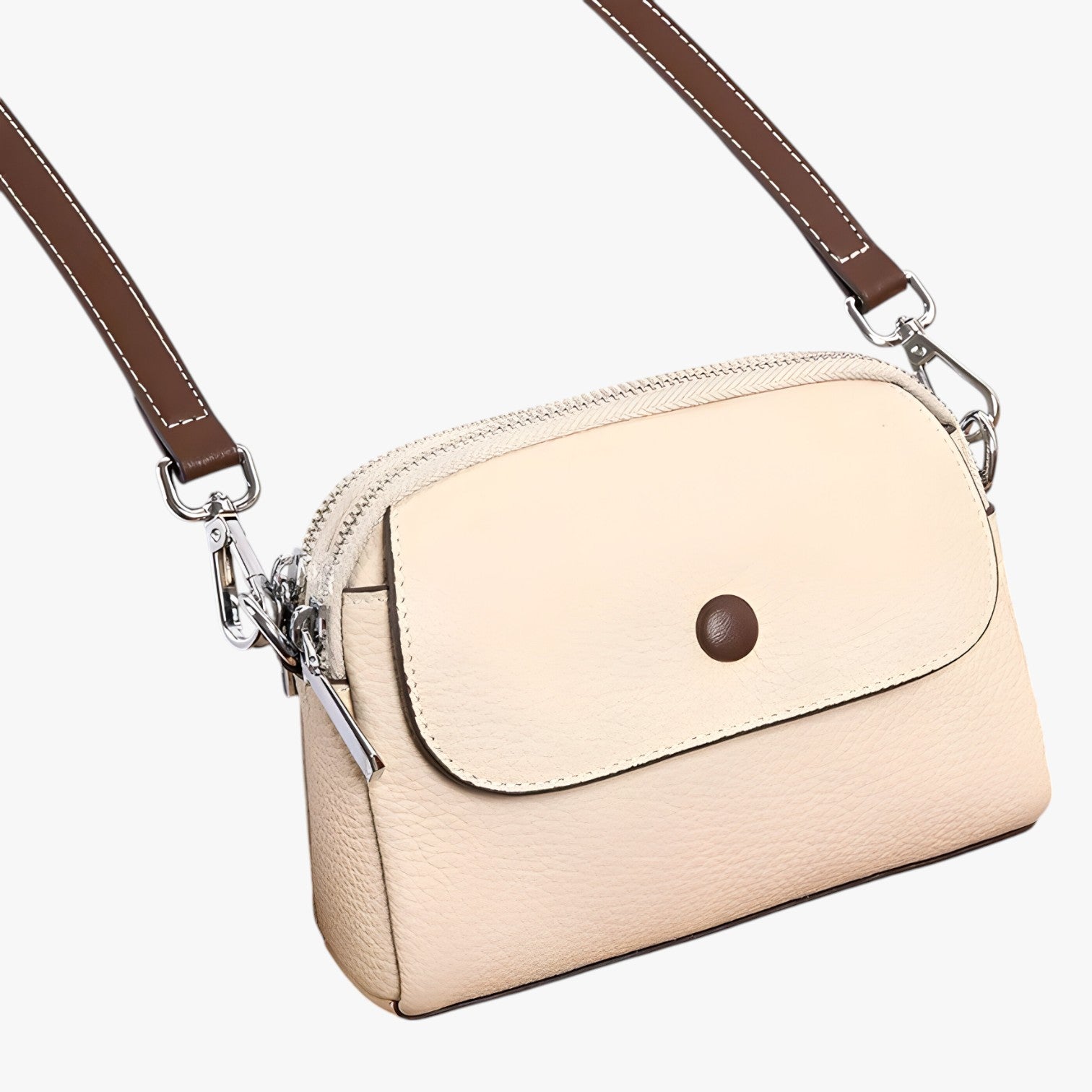 Valeria | Dame skuldertaske rummelig og moderigtig - Hvid - Valeria | Dame skuldertaske rummelig og moderigtig - €25 - {{ product_tags }