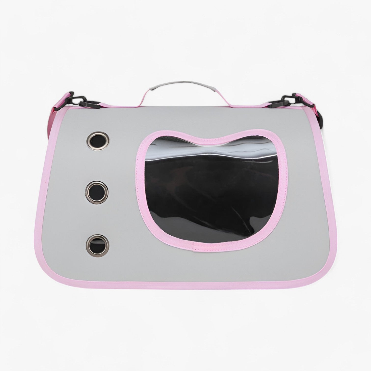 Zoë | Gennemsigtig Åndbar Kattetransporttaske til Rejse - Kat ansigt rosa som show - other - {{ product_tags }