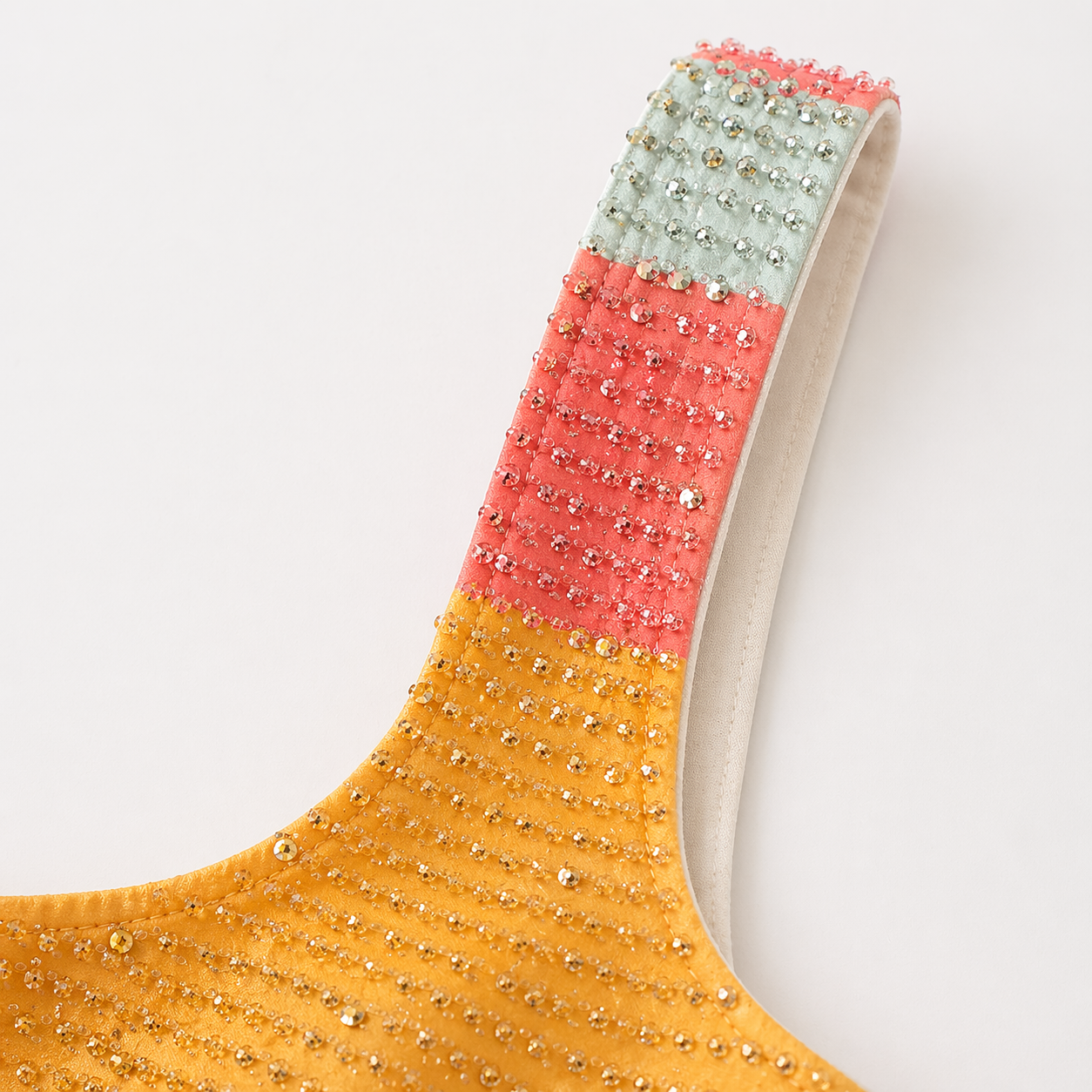 Beate | Sabrina Farve-Pop Square-Neck Mini Kjole
