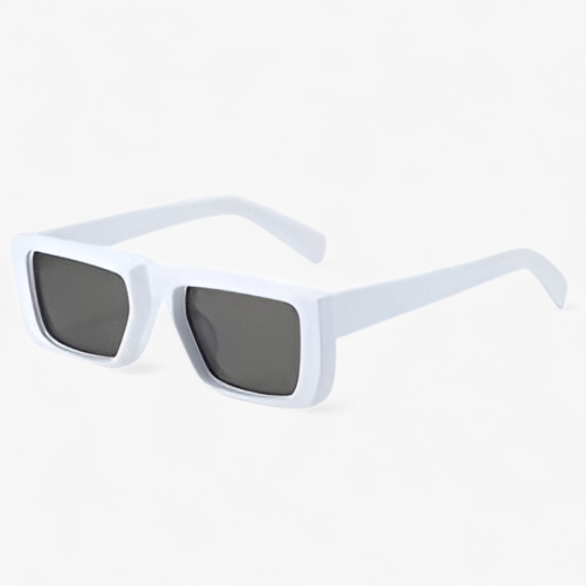 Luca | Y2K Designer Solbrille med Firkantet Stel Unisex - grå hvid Som vist i billedet - men's fashion - {{ product_tags }
