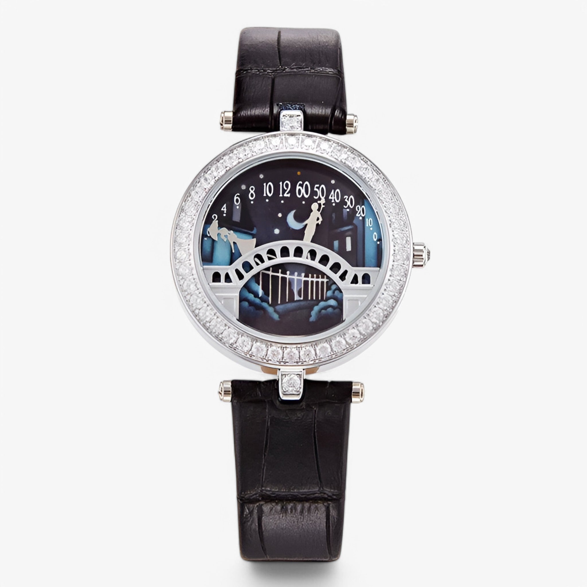 Deborah | Elegant og letvægts dameur med kunstnerisk urskive - Sort - watches - {{ product_tags }