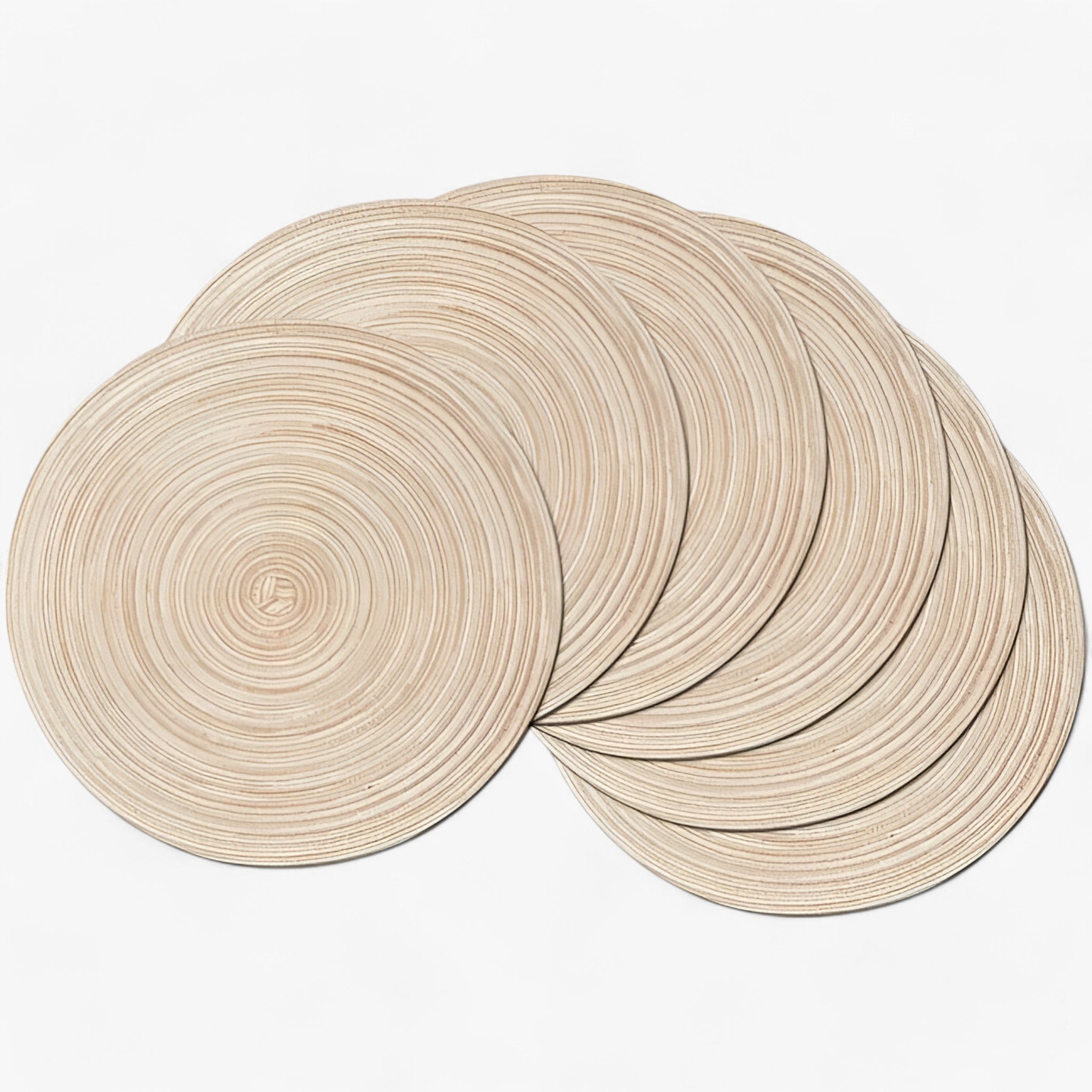 Gevlochten dækkeservietter | Bæredygtige og stilfulde - Beige 36cm - house & garden - {{ product_tags }