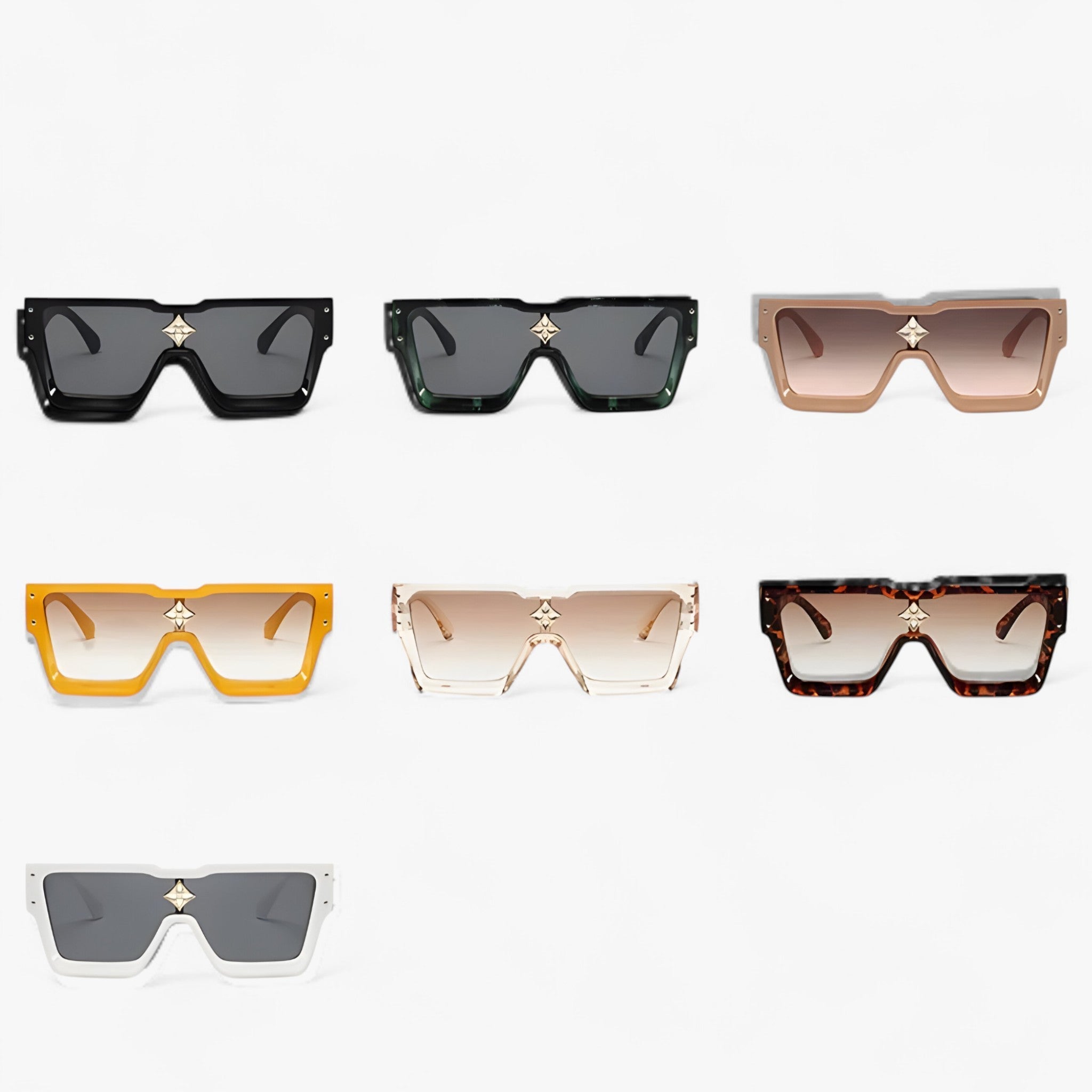 Hendrik | Punk spejlede firkantede solbriller - - men's fashion - {{ product_tags }