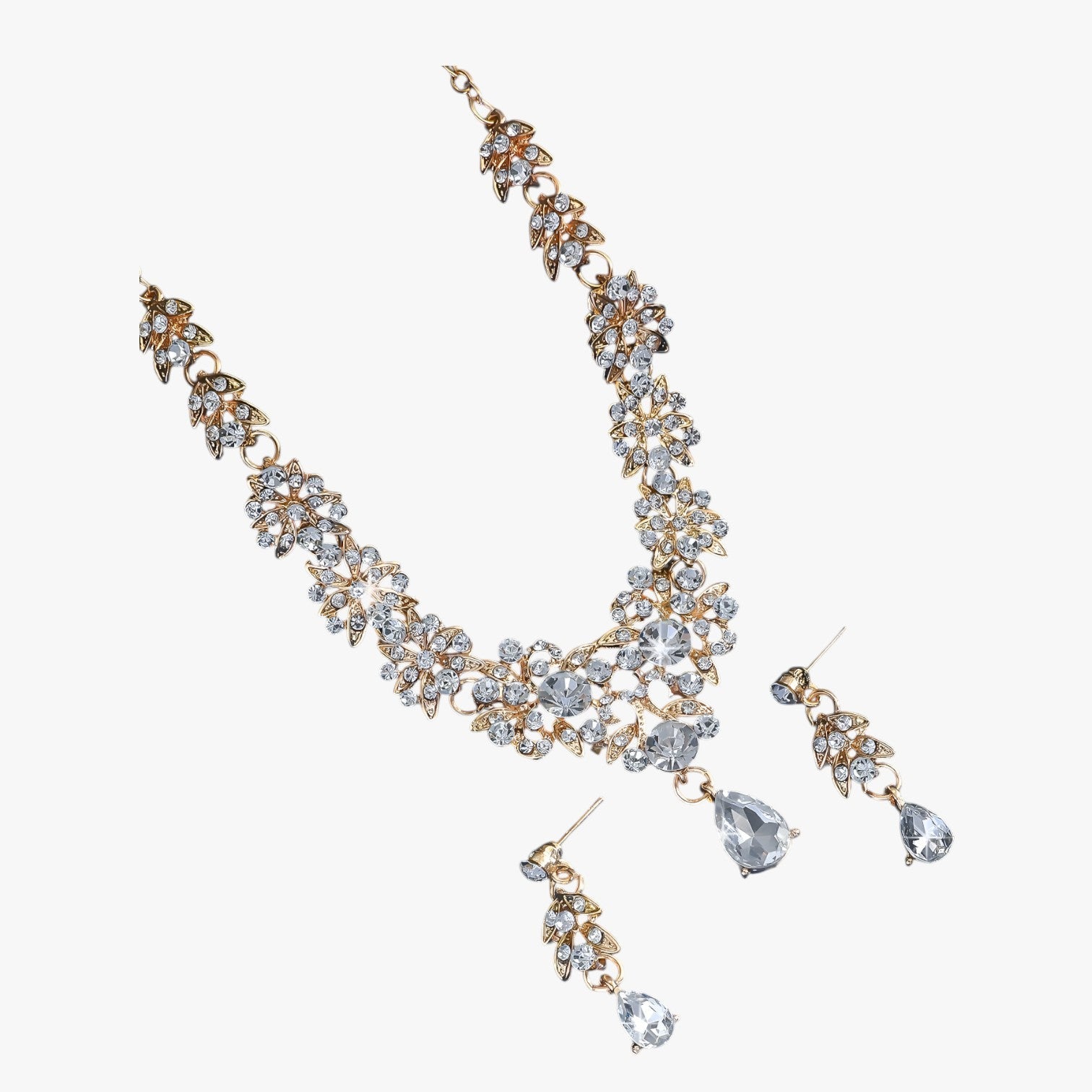 Diana | Elegant sæt af røde krystalsmykker til bryllupper og fester - - women's fashion - {{ product_tags }