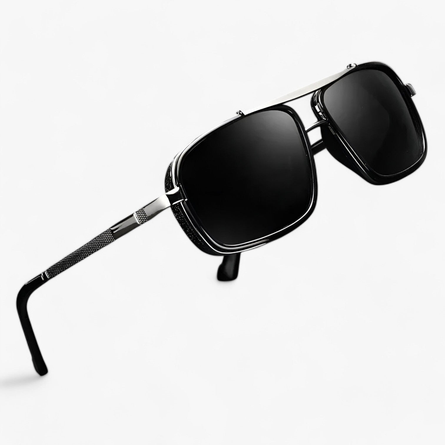 Ezra | Stilet firkantede UV400 pilotbriller til mænd - - men's fashion - {{ product_tags }