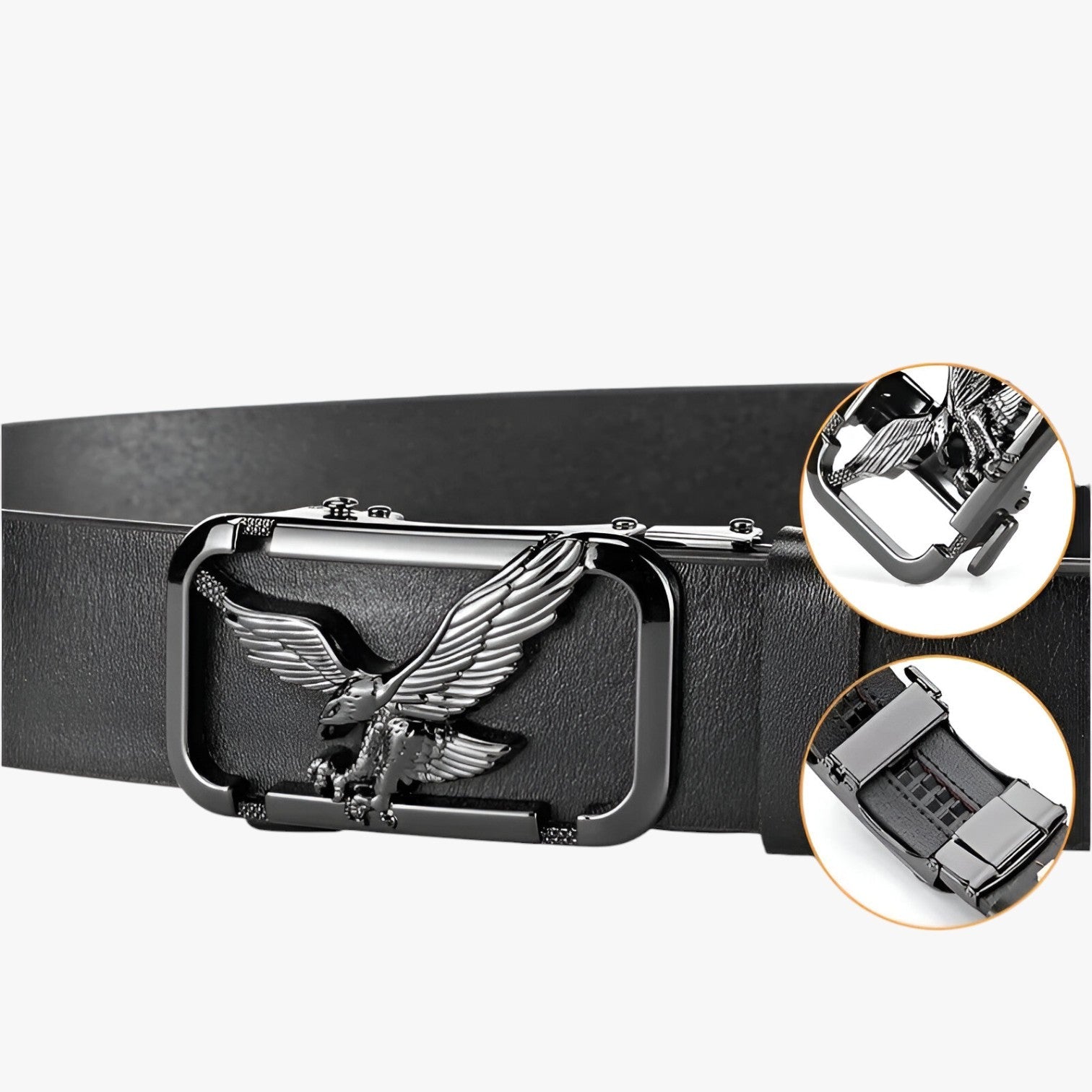 Atlas | Stile Fiero Bælte i Ægte Læder med Ørnespænde - - men's fashion - {{ product_tags }