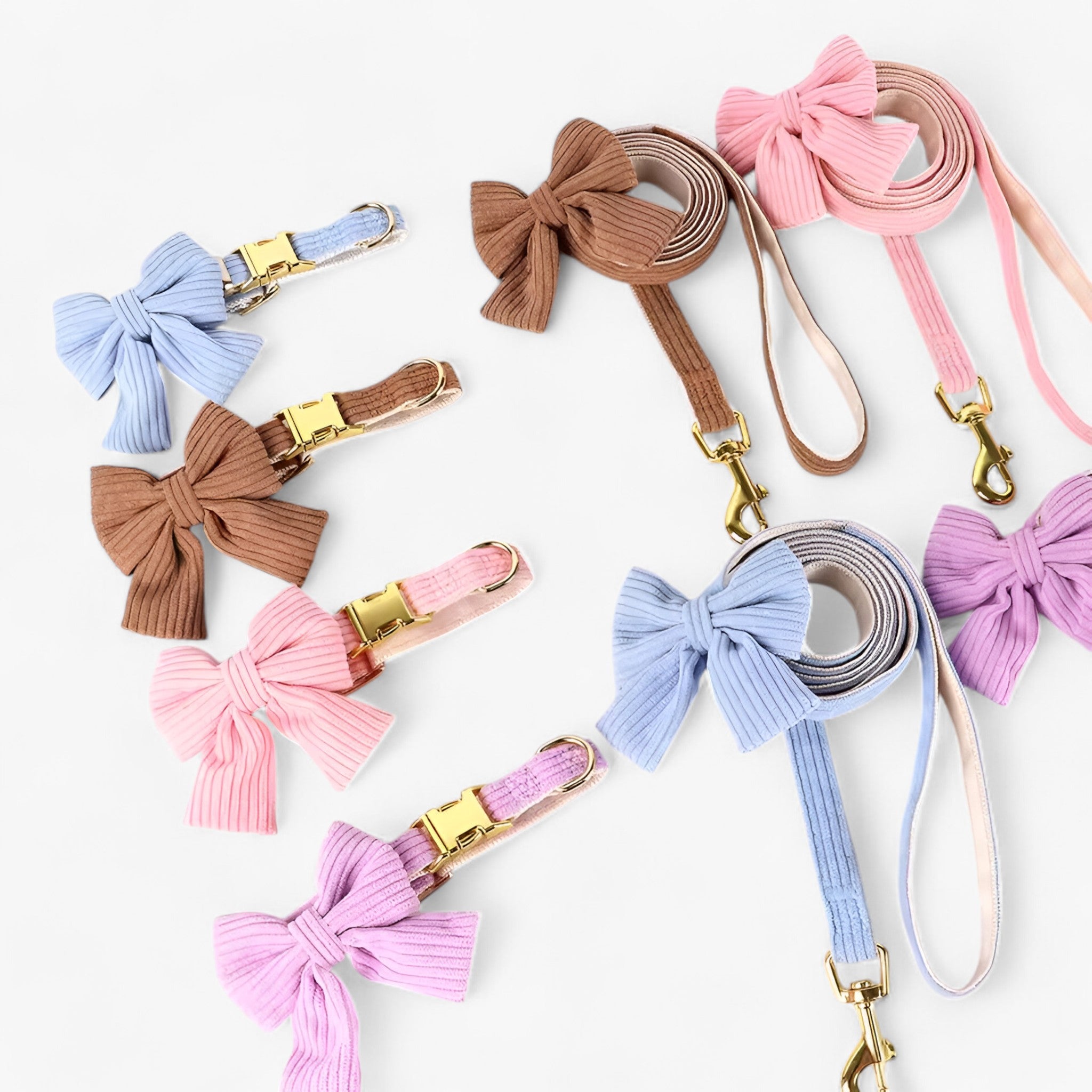 Luna | Sød Lyserød Halsbånd og Snor Sæt til Små og Mellemstore Hunde - - Luna | Sød Lyserød Halsbånd og Snor Sæt til Små og Mellemstore Hunde- €25 - {{ product_tags }