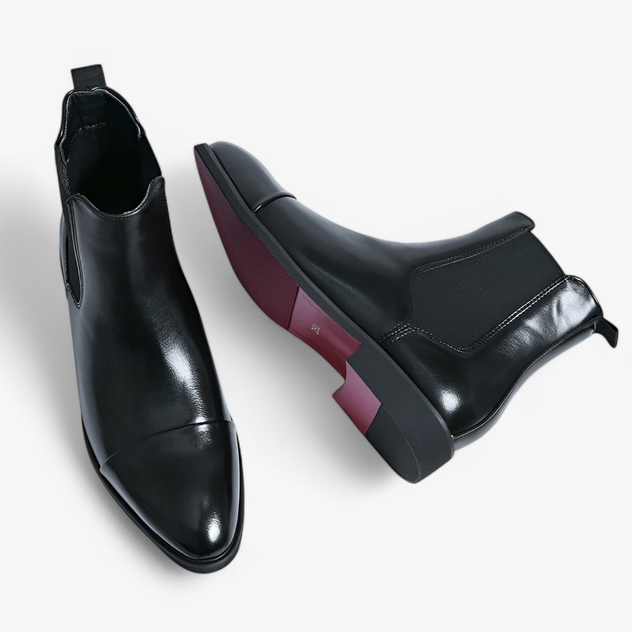 Annibale | Chelsea Boots i Ægte Læder - Jet Black - Annibale | Chelsea Boots i Ægte Læder- €25 - {{ product_tags }