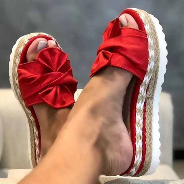 Sarah - Pastelfarvede sandaler til kvinder - Rød - women's fashion - {{ product_tags }