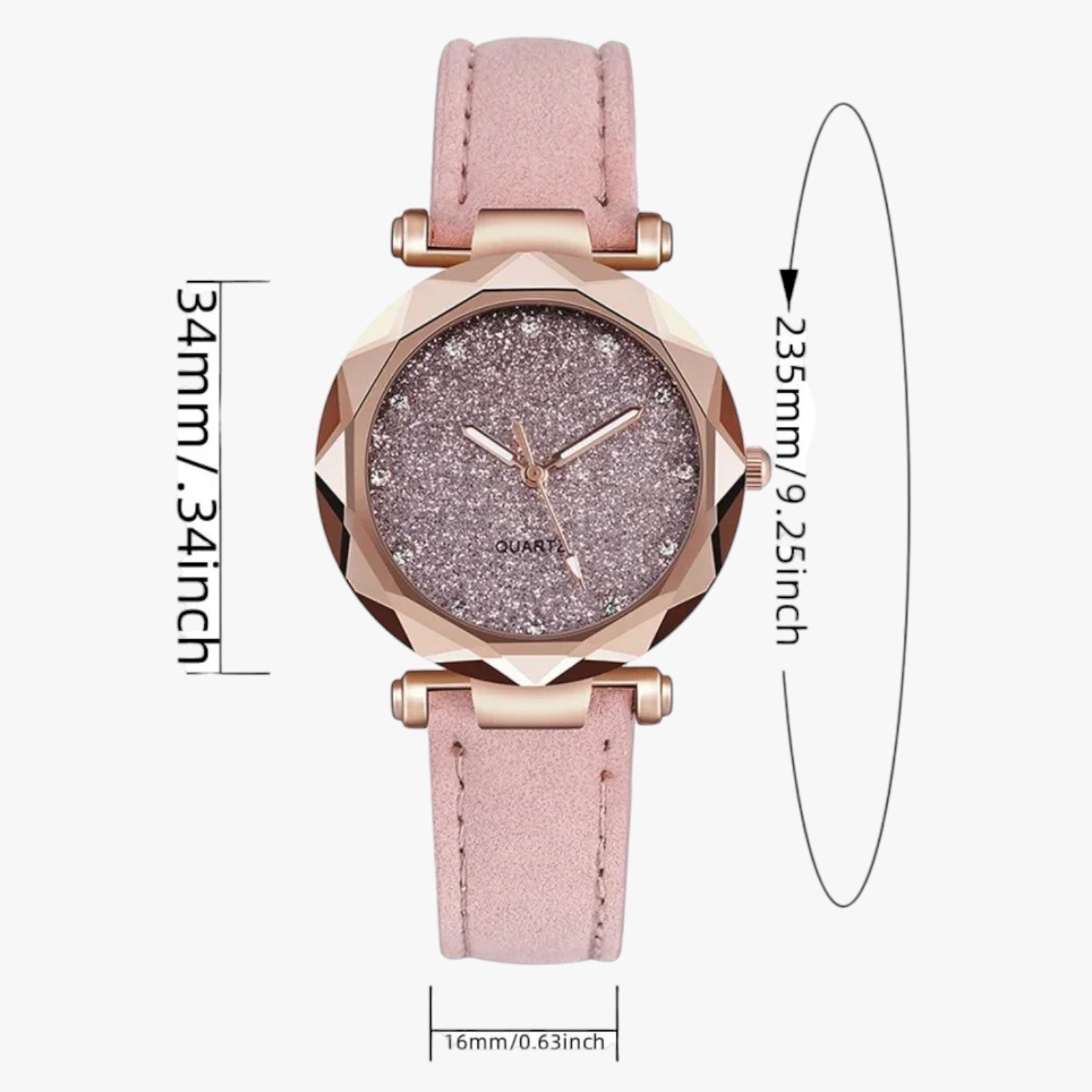 Kiana | Starry Sky Rose Sølv Ur - - watches - {{ product_tags }
