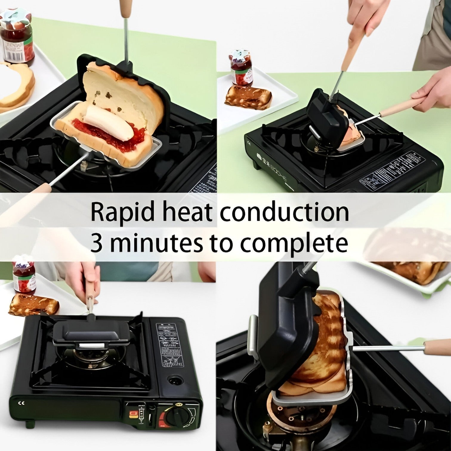 Donie | Dobbelt-side anti-klæbende sandwichpande – Perfekt toast - - house & garden - {{ product_tags }