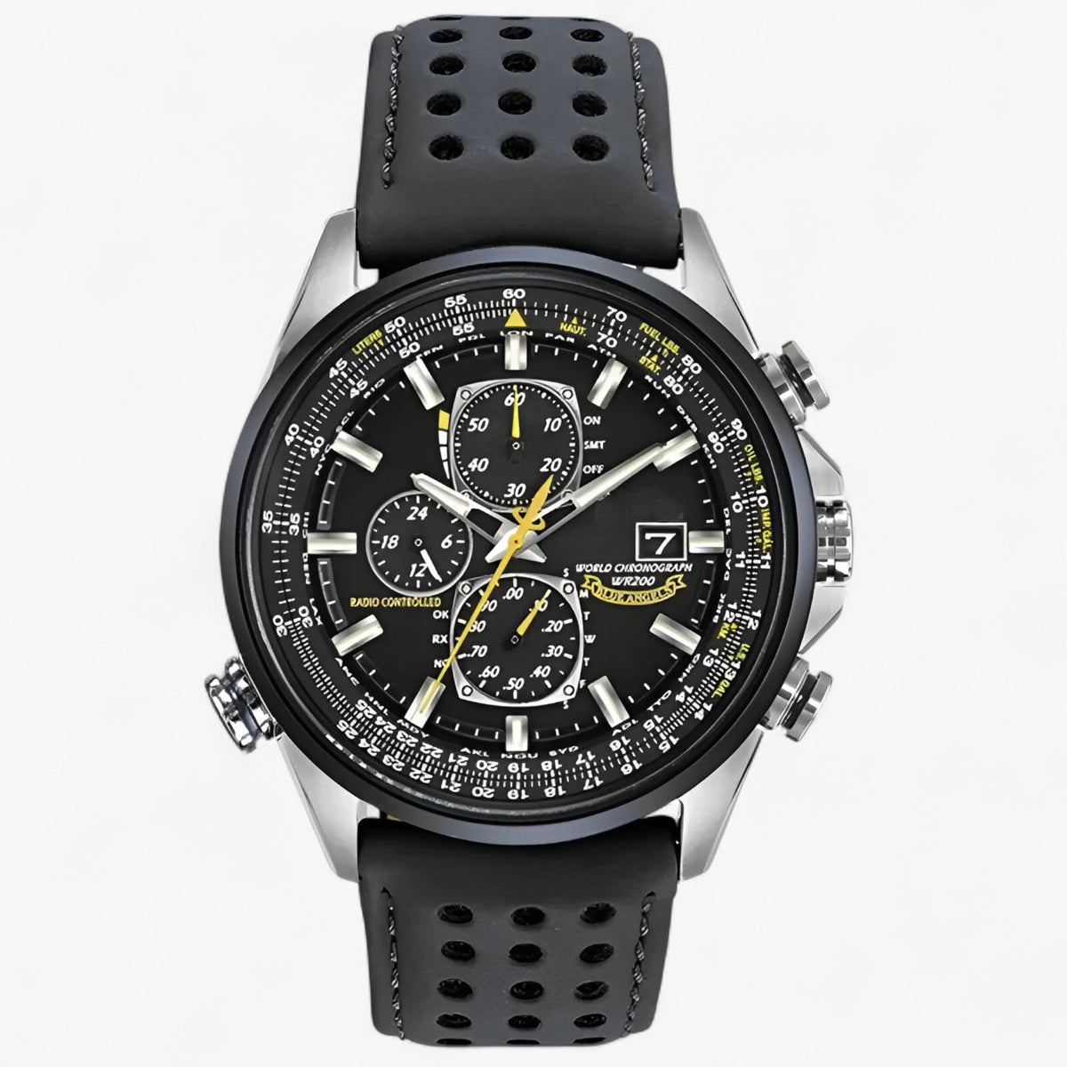 Herre Kronograf Ur MultiSteel 42mm – Stål Sølv, Blå Urskive