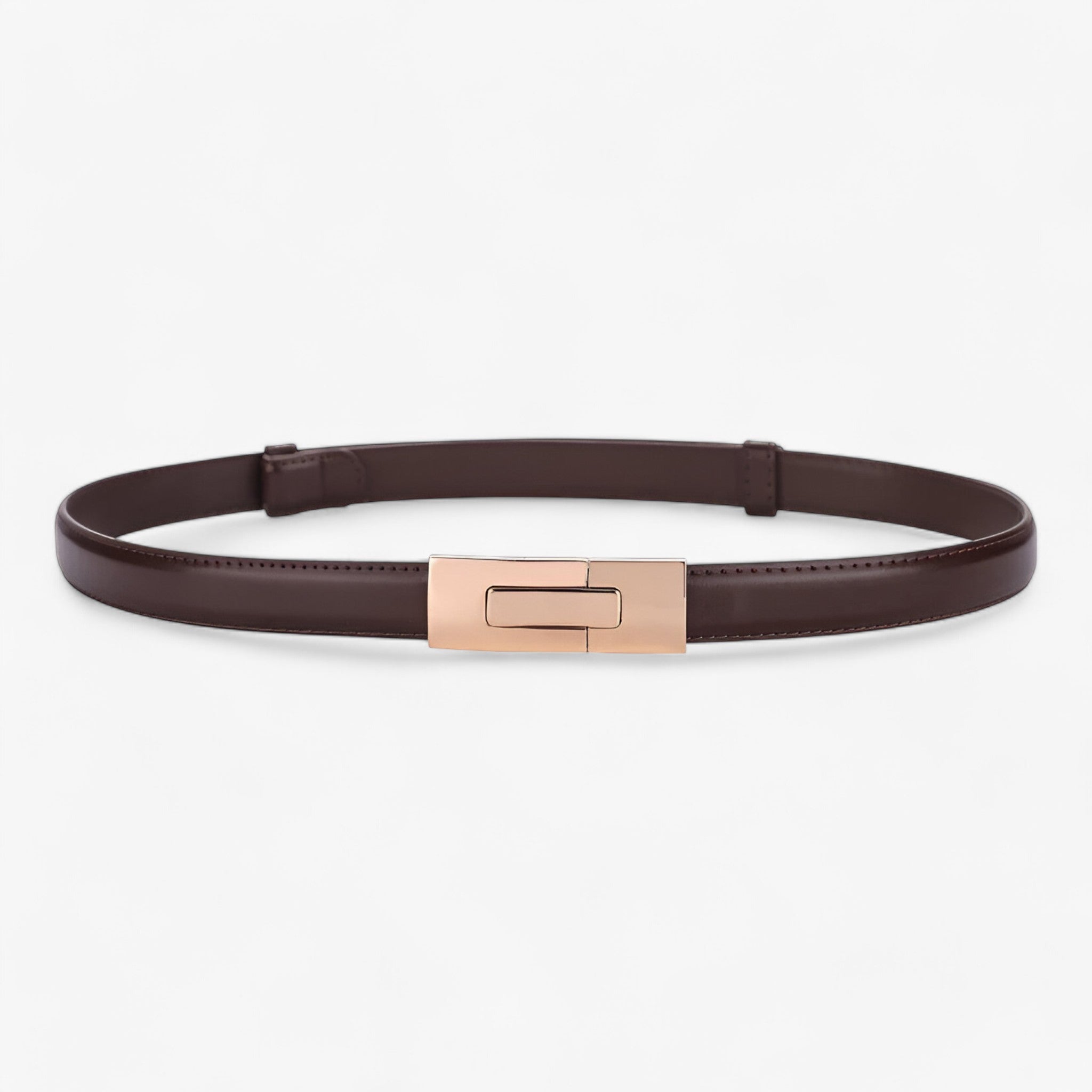 Clara | Smal bælte - Tidløst og trendy - Kaffe 97cm - women's fashion - {{ product_tags }