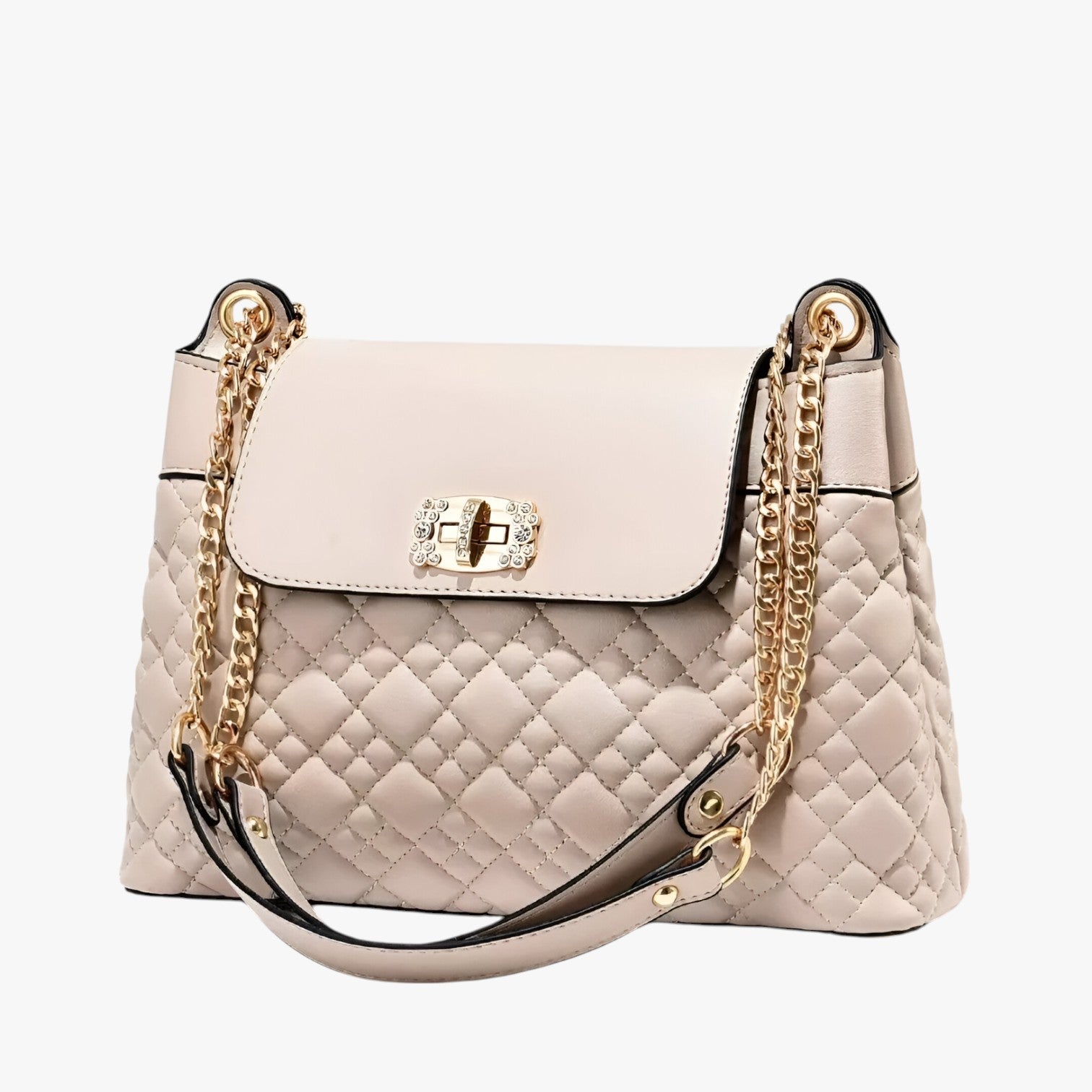 Isla | Elegant og praktisk skuldertaske i kurvdesign - Jordfarve - bags - {{ product_tags }