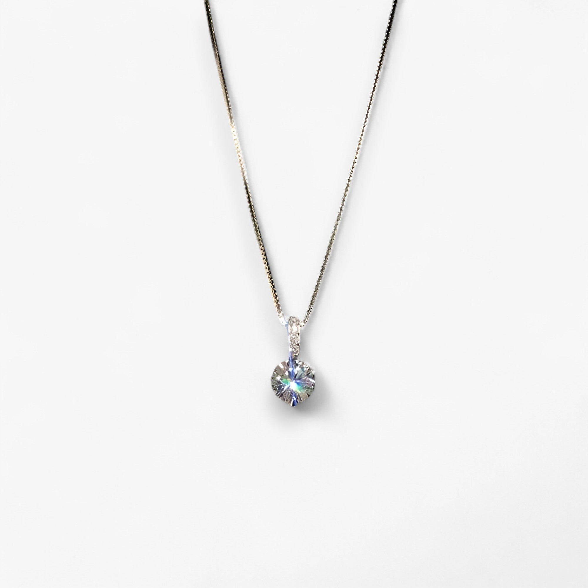 Jane| Sølvbelagt halskæde med zircon - elegant minimalistisk charme - - other - {{ product_tags }