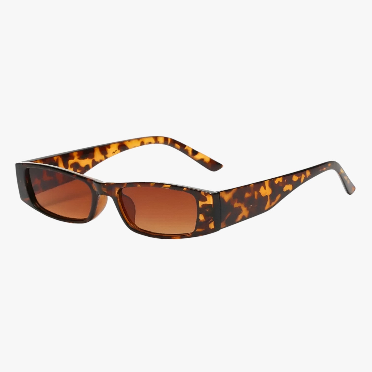 Lenora | Retro Slank Cat-Eye Solbriller – Modig Stil, UV-beskyttelse - Klart leopard - women's fashion - {{ product_tags }