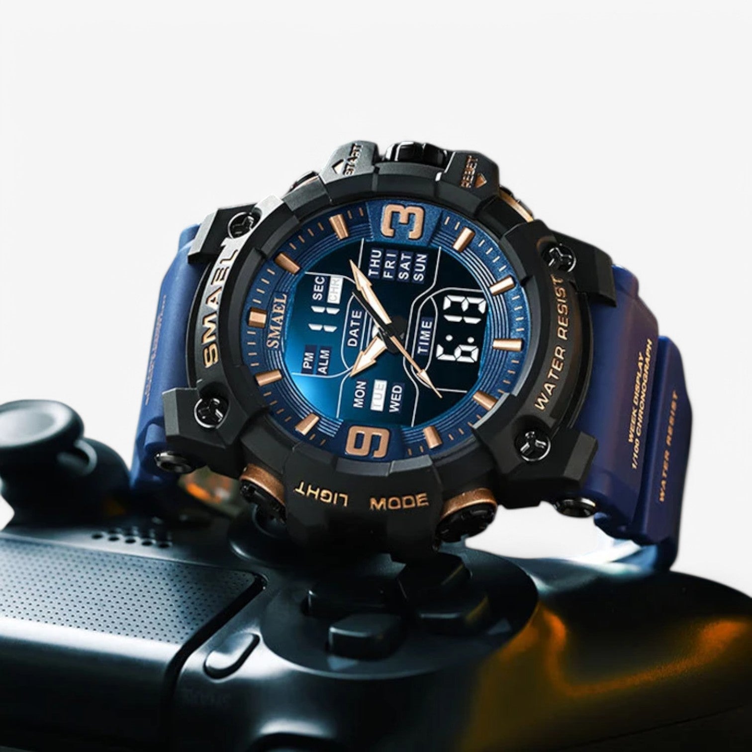Janos | Sportur – LED-display, vandtæt og dobbelt tidsvisning - - watches - {{ product_tags }