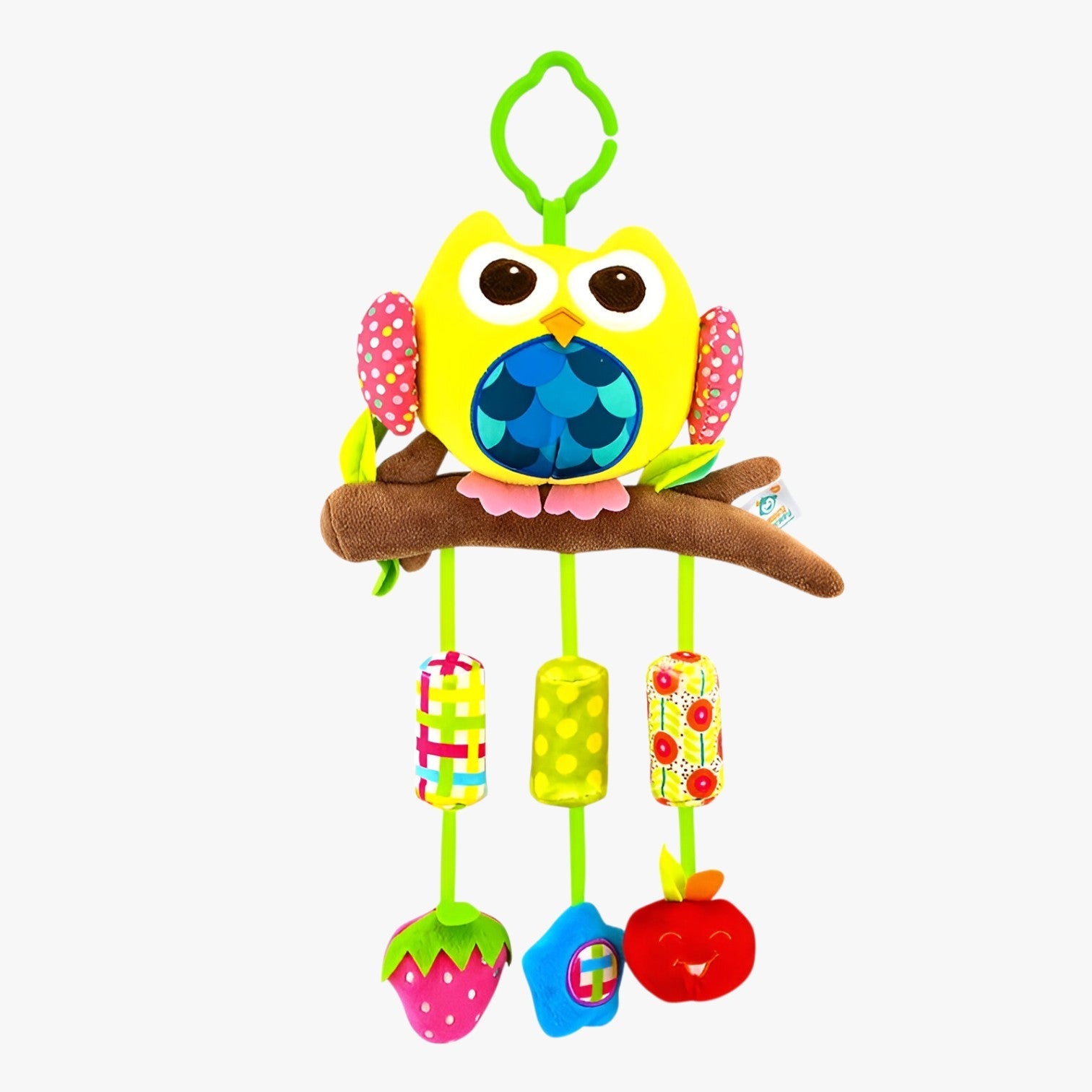 Jinx | Bløde Raslelegetøj til Vogn for Sensorisk Udvikling - Gufo-Gul - baby - {{ product_tags }
