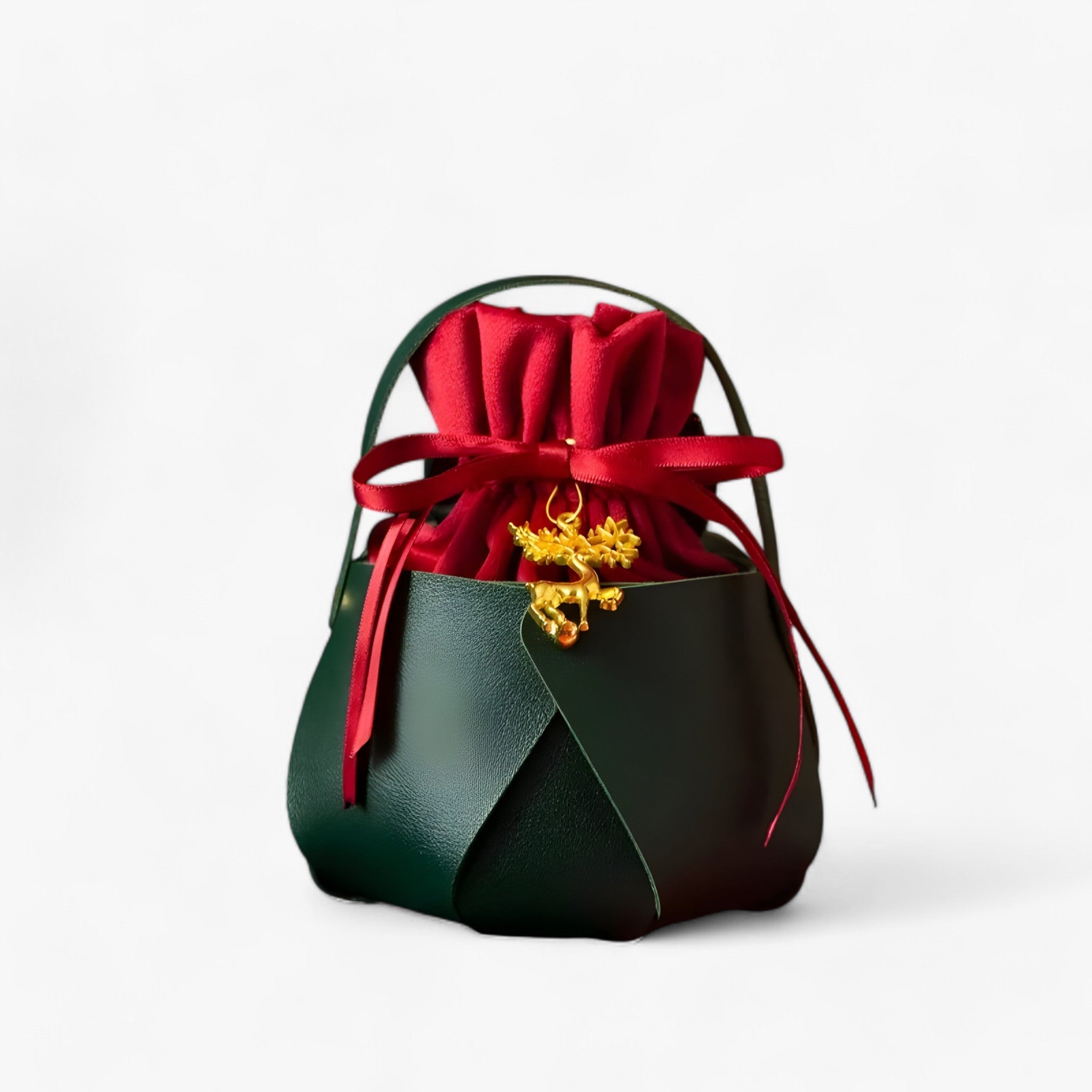 Layla | Juläpple-taske - Bærbar gaveæske til festlig indpakning - Grøn 1 1 +1 GRATIS - christmas - {{ product_tags }