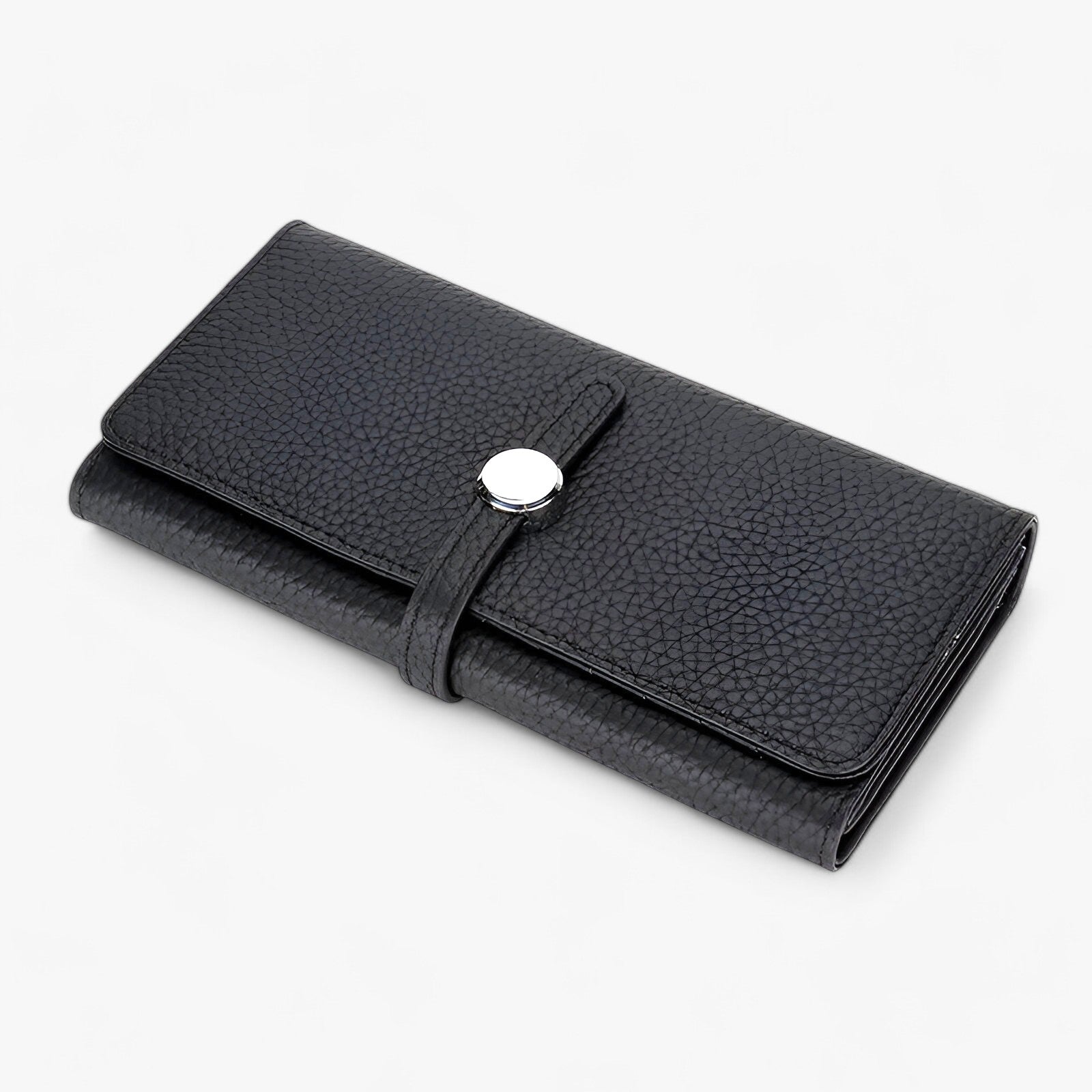 Genie | Elegant læderpung med stor kapacitet til kvinder med slankt design - Sort - bags - {{ product_tags }