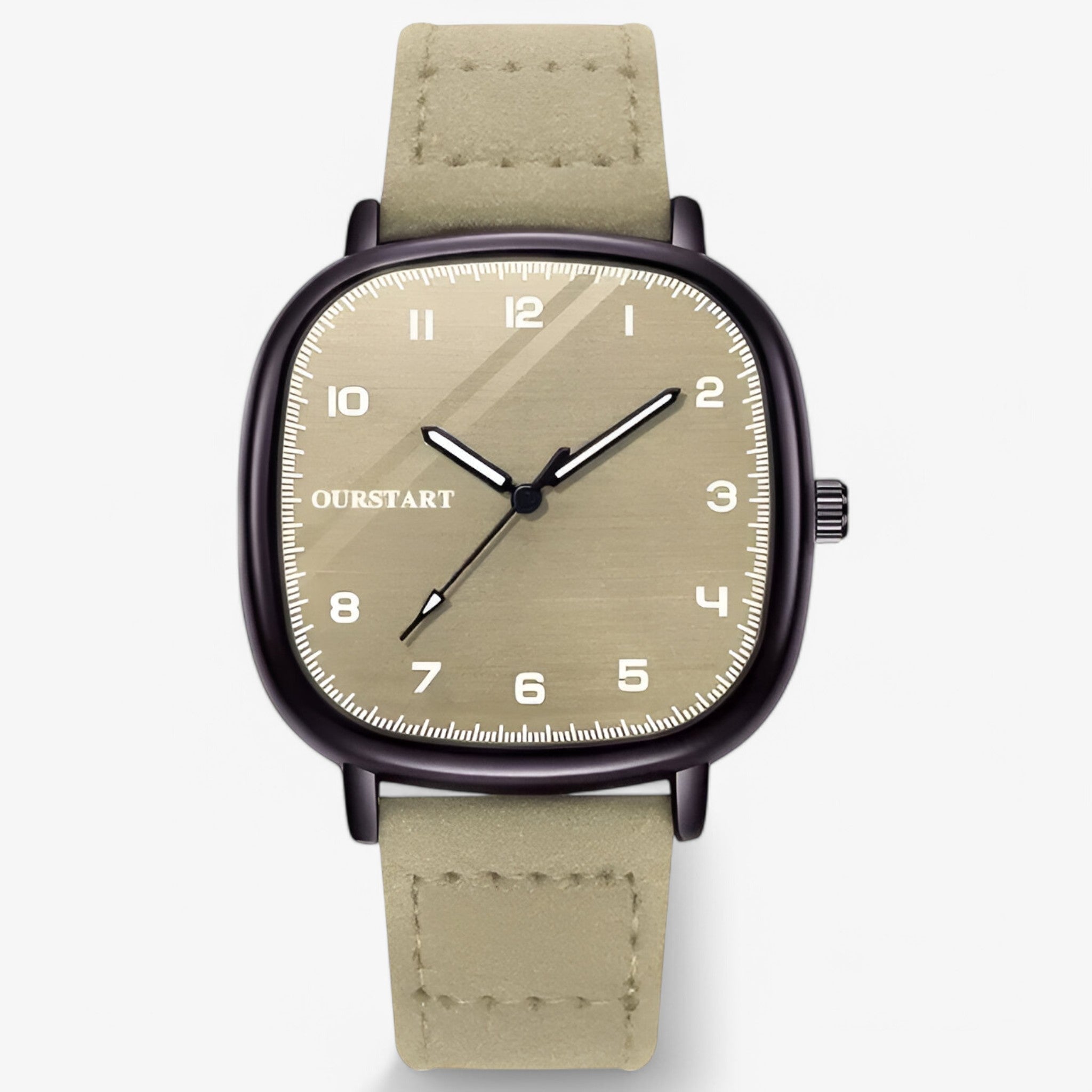 Mirabella | Vintage ur med firkantet urskive - Grå - watches - {{ product_tags }