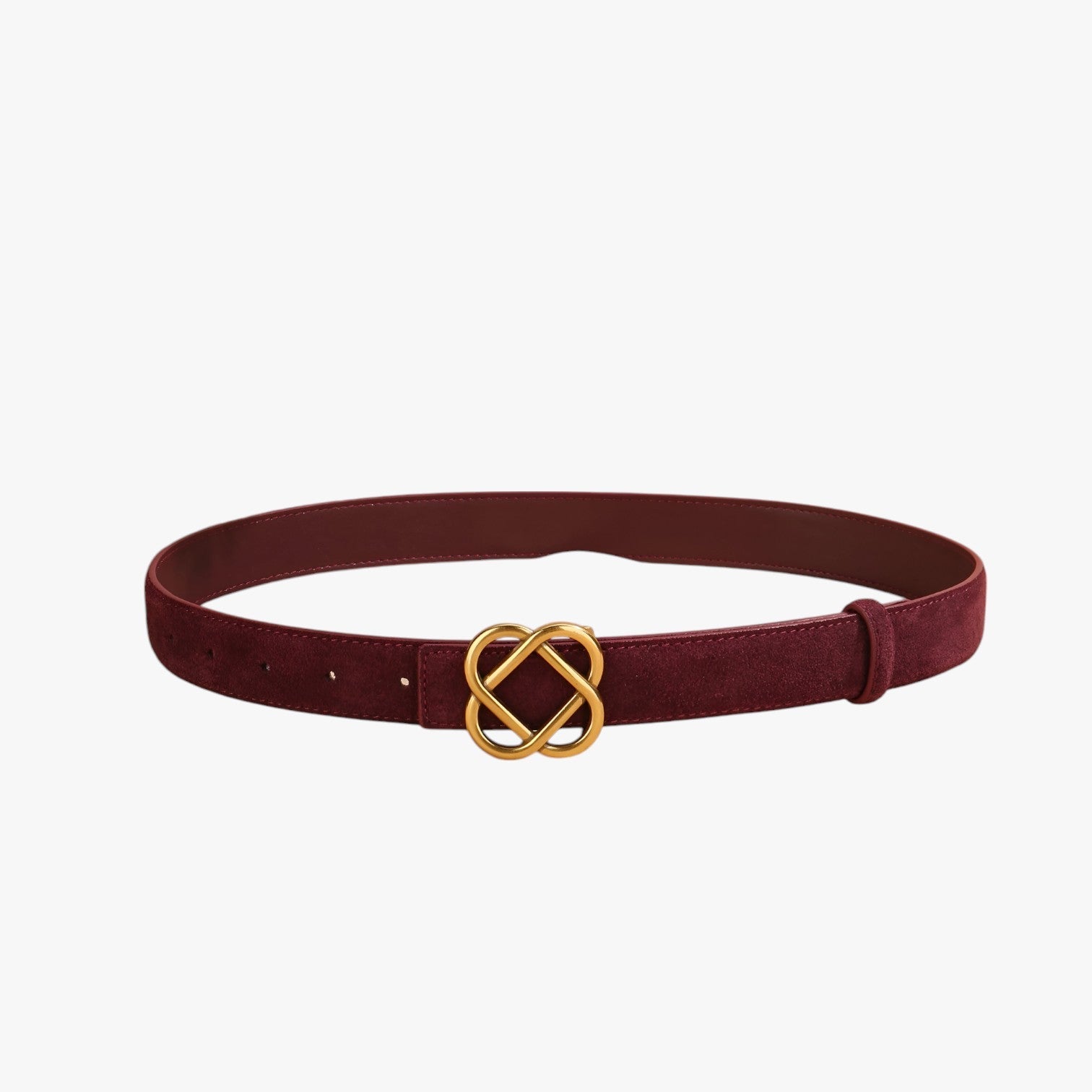 Evie | Vintage Læderbælte – Giv dit look retro charme - Vinrød 100cm - women's fashion - {{ product_tags }