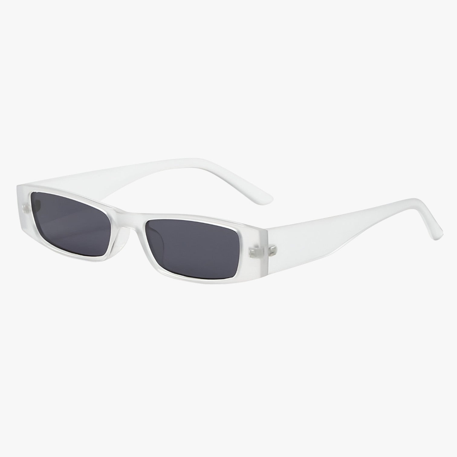 Lenora | Retro Slank Cat-Eye Solbriller – Modig Stil, UV-beskyttelse - Matte gennemsigtig - women's fashion - {{ product_tags }