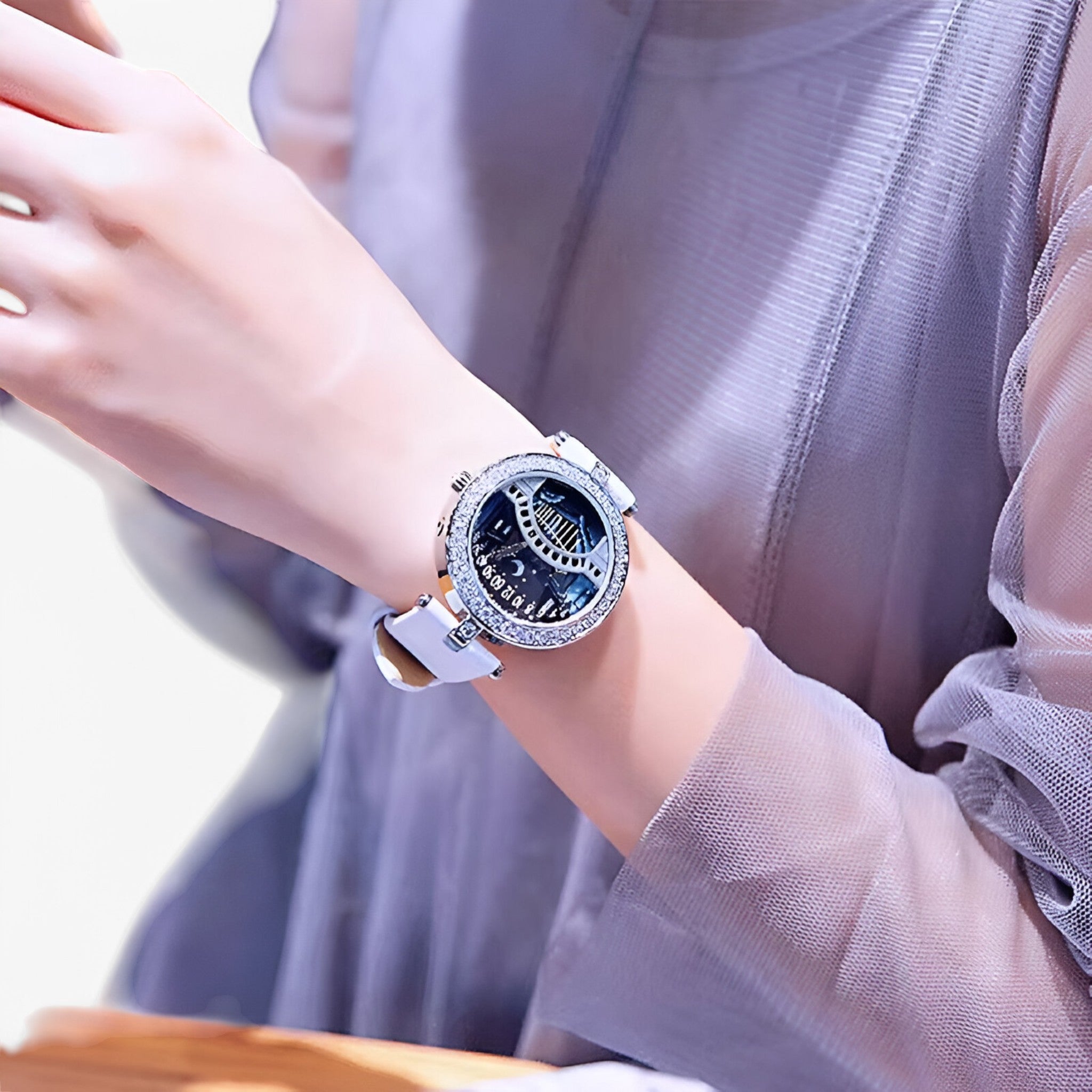 Deborah | Elegant og letvægts dameur med kunstnerisk urskive - - watches - {{ product_tags }