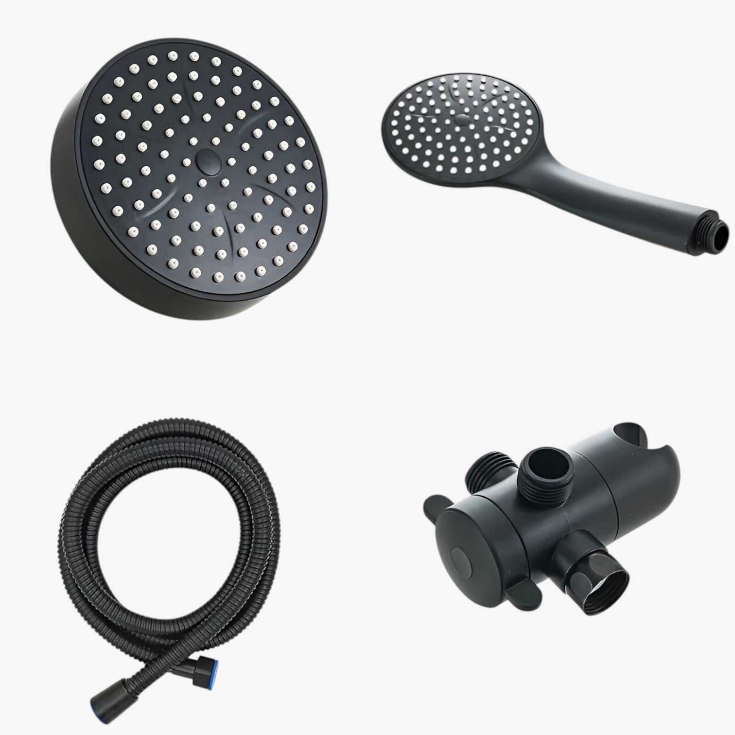 Cecil | To-i-én brusehoved – til en luksuriøs, forfriskende vandstråle - Sort 4 tommer - Cecil | To-i-én brusehoved – til en luksuriøs, forfriskende vandstråle- €25 - {{ product_tags }