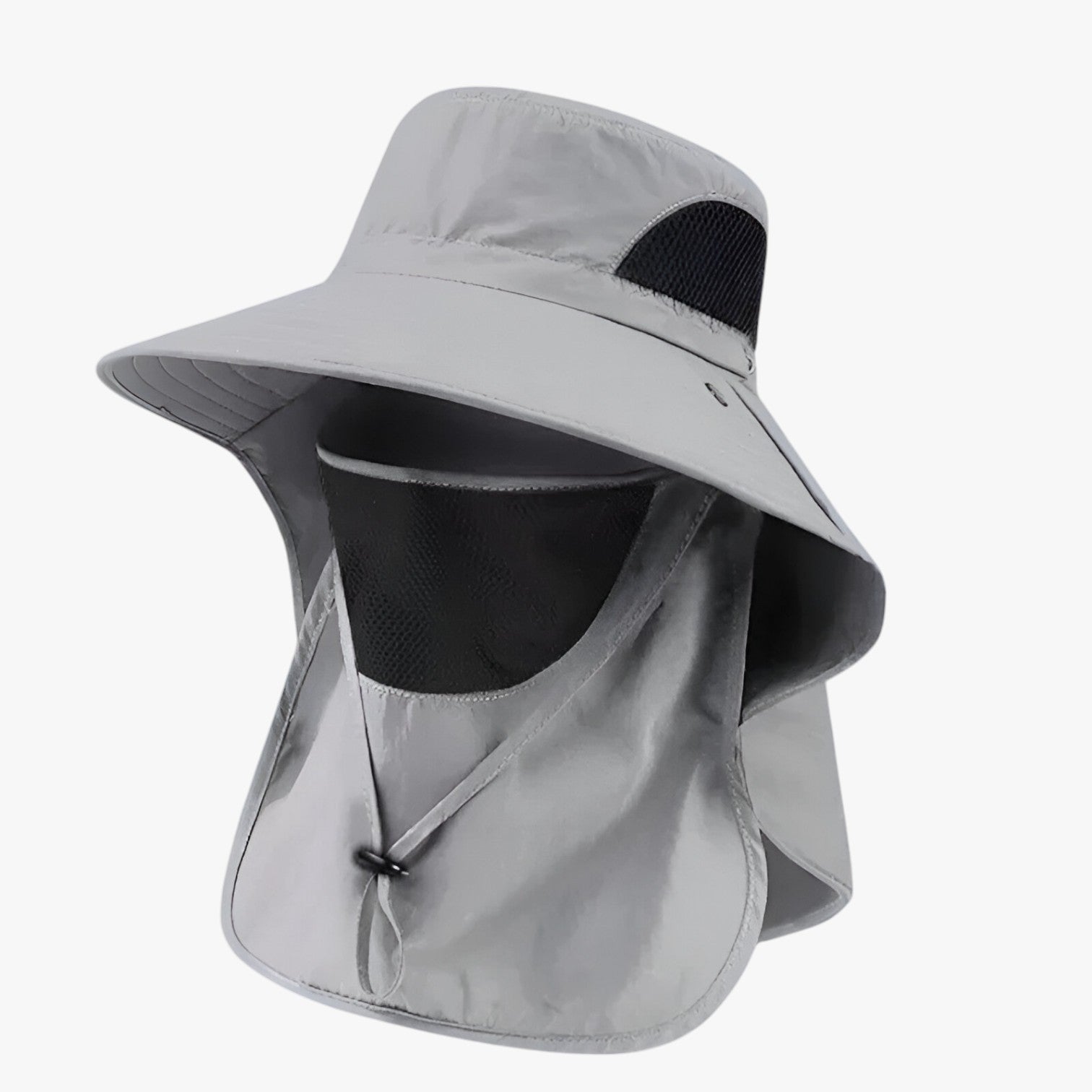 Dereck | UV-beskyttende Fiskerhat med Maske - lys grå Én størrelse - men's fashion - {{ product_tags }