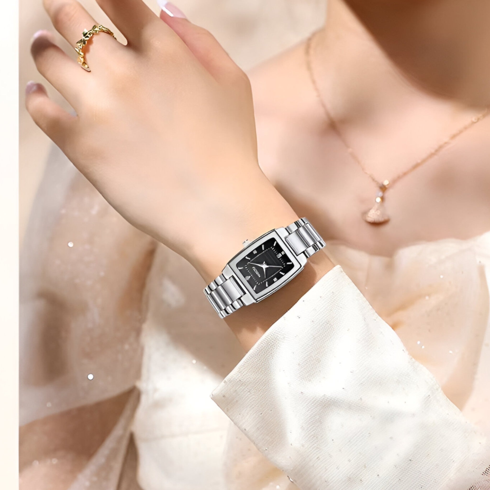 Aurora | Luksus dameur lavet af rustfrit stål - - watches - {{ product_tags }