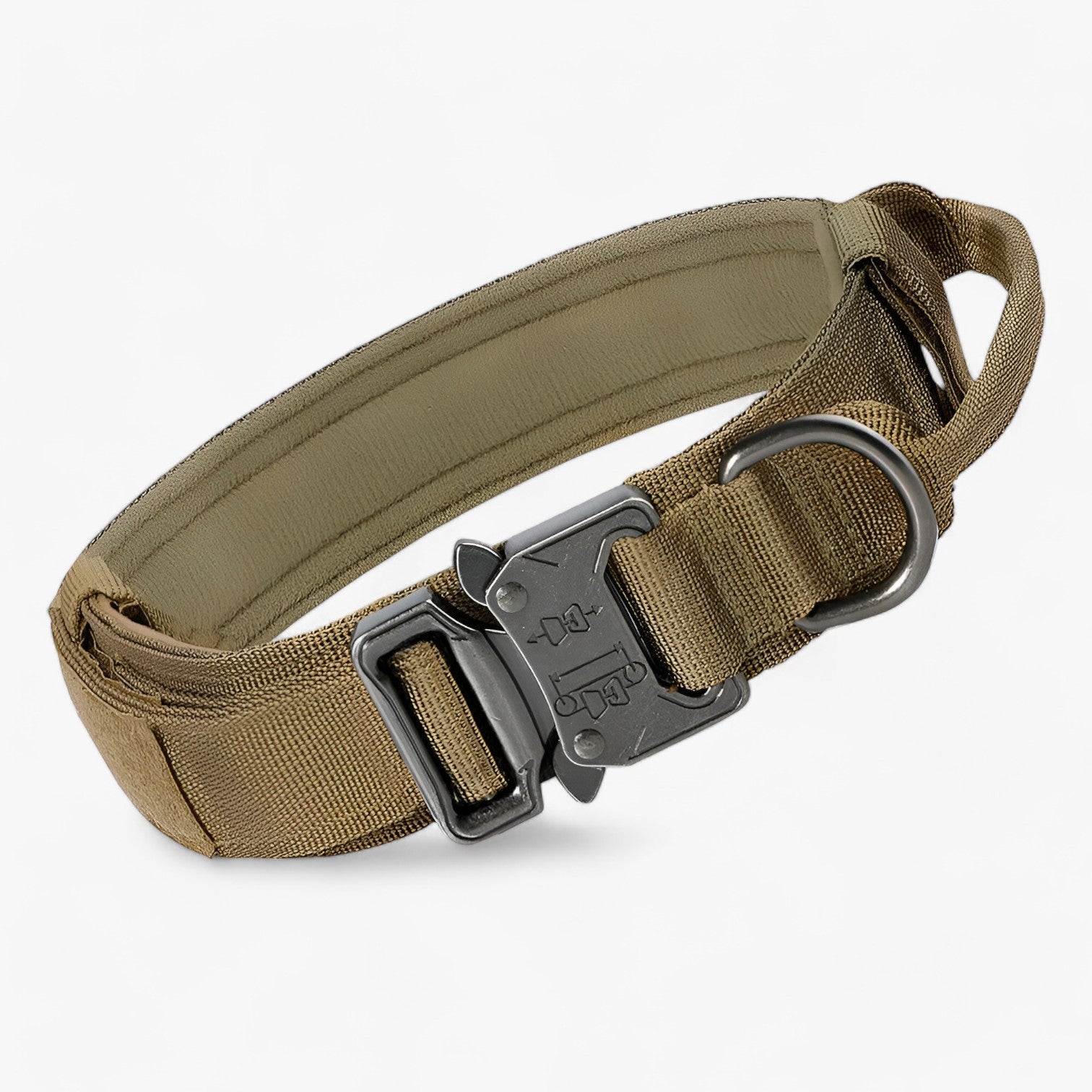 Brodie| Taktisk hundehalsbånd med håndtag til træning - Brun Halsbånd - Brodie| Taktisk hundehalsbånd med håndtag til træning - €25 - {{ product_tags }