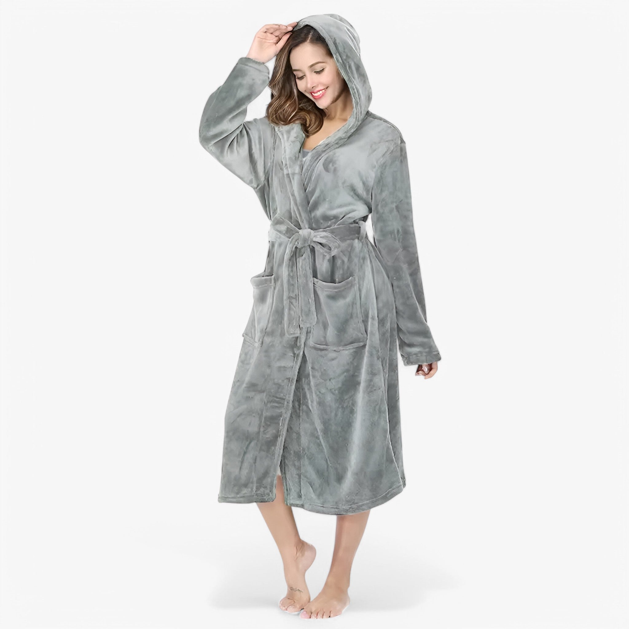 Amalie | Blød og Varm Fleece Badekåbe - - Amalie | Blød og Varm Fleece Badekåbe- €25 - {{ product_tags }