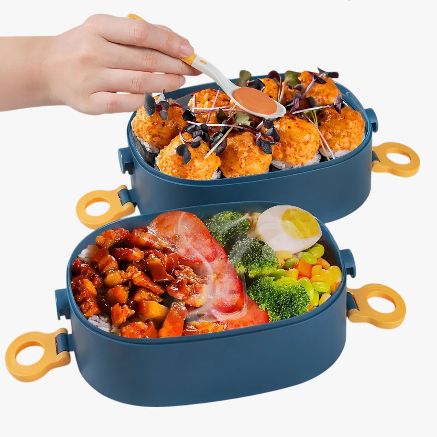 Frankie | 2000ML Vandsikret Madkasse med 3 Rum - - house & garden - {{ product_tags }