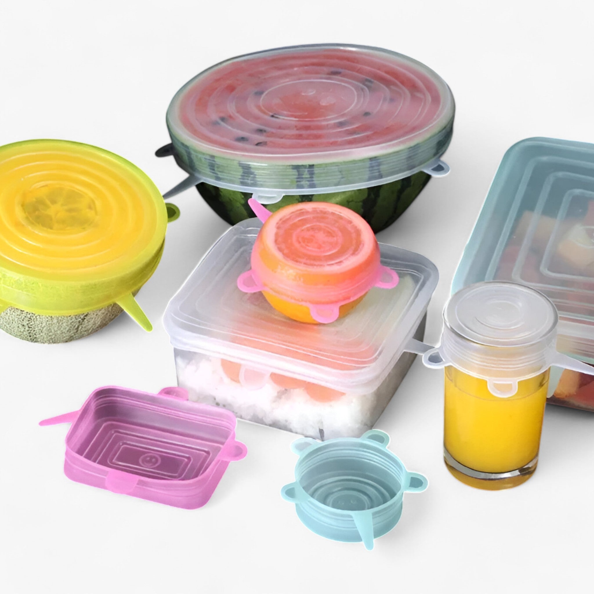 12 stk Silikone Dæk | Bæredygtige, genanvendelige maddække - - house & garden - {{ product_tags }