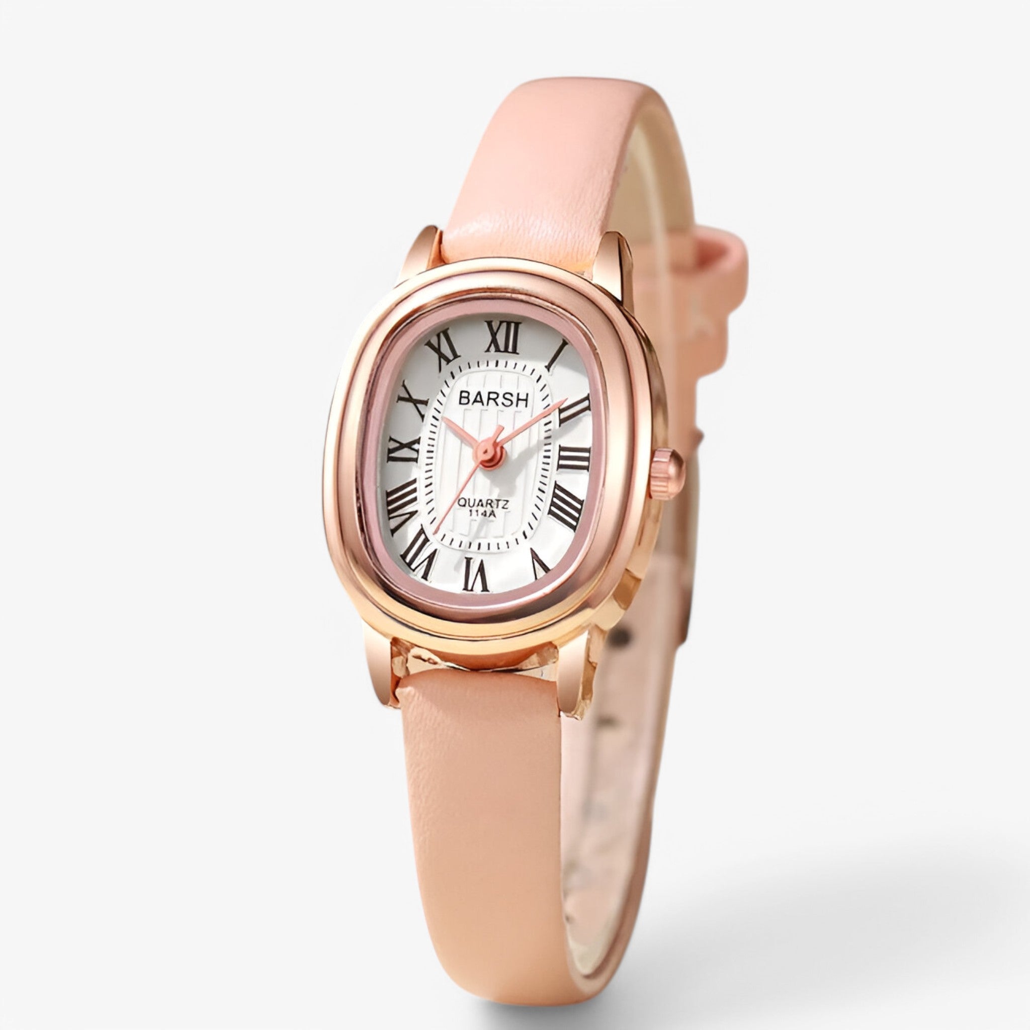 Ingrid | Kvarts dameur med oval urskive - Rose - watches - {{ product_tags }