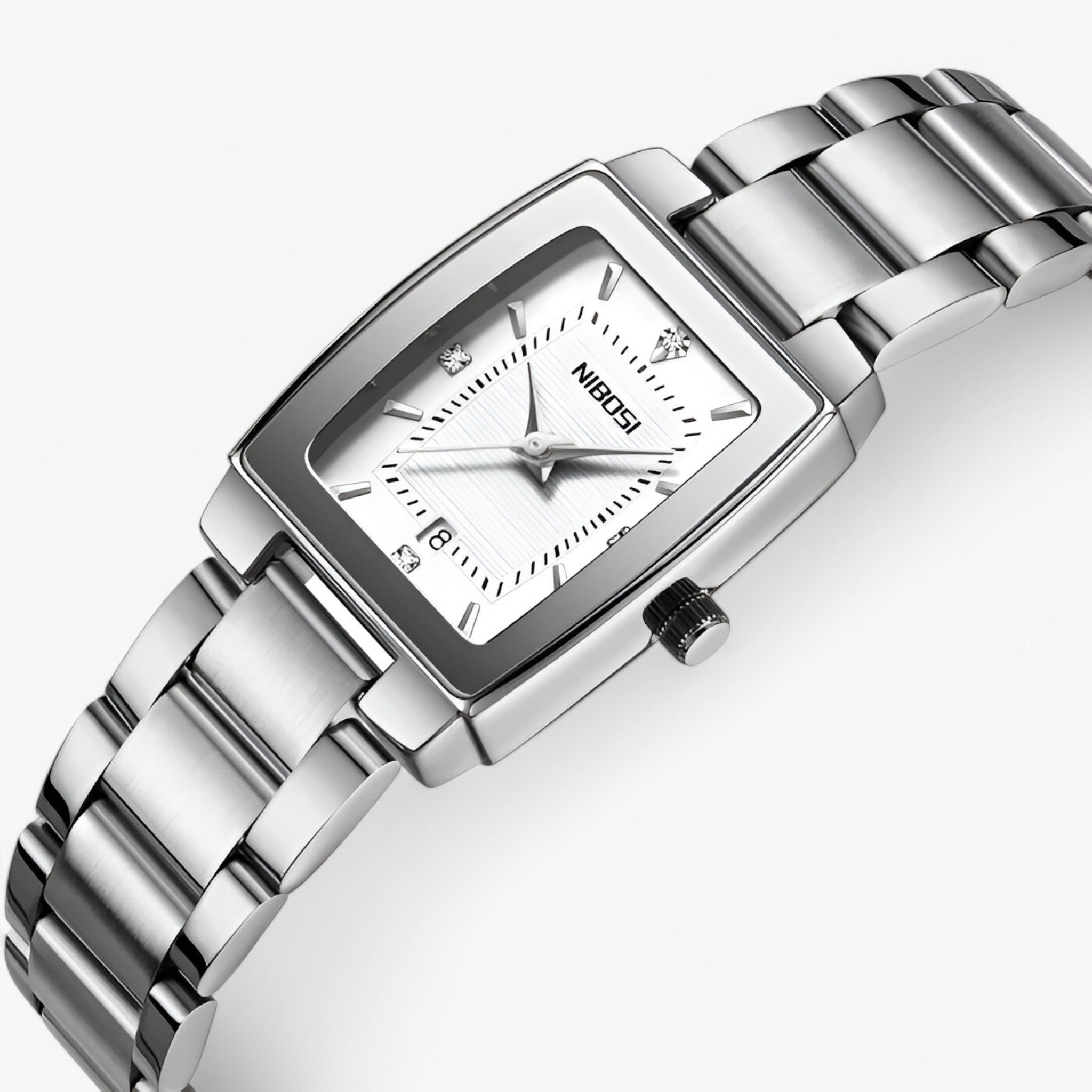 Aurora | Luksus dameur lavet af rustfrit stål - sølv hvid - watches - {{ product_tags }