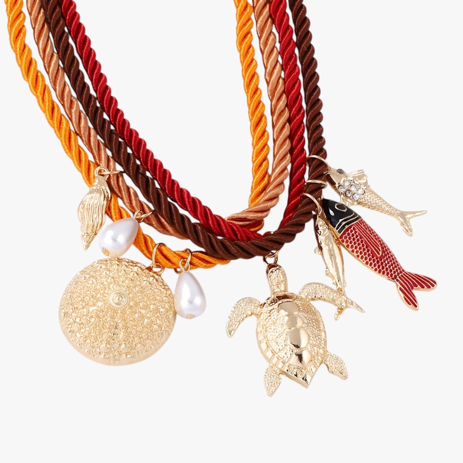 Rose | ZAA Talisman dyreanhæng med sommerligt tilpasset snor - - other - {{ product_tags }