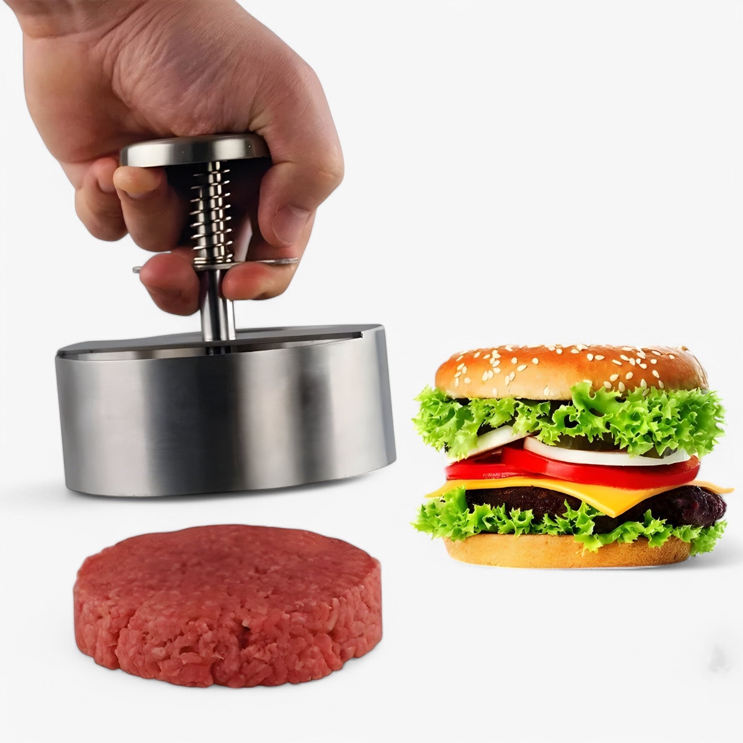 Dania | Hamburgerpresser i rustfrit stål – Perfekte, non-stick burgere - - house & garden - {{ product_tags }