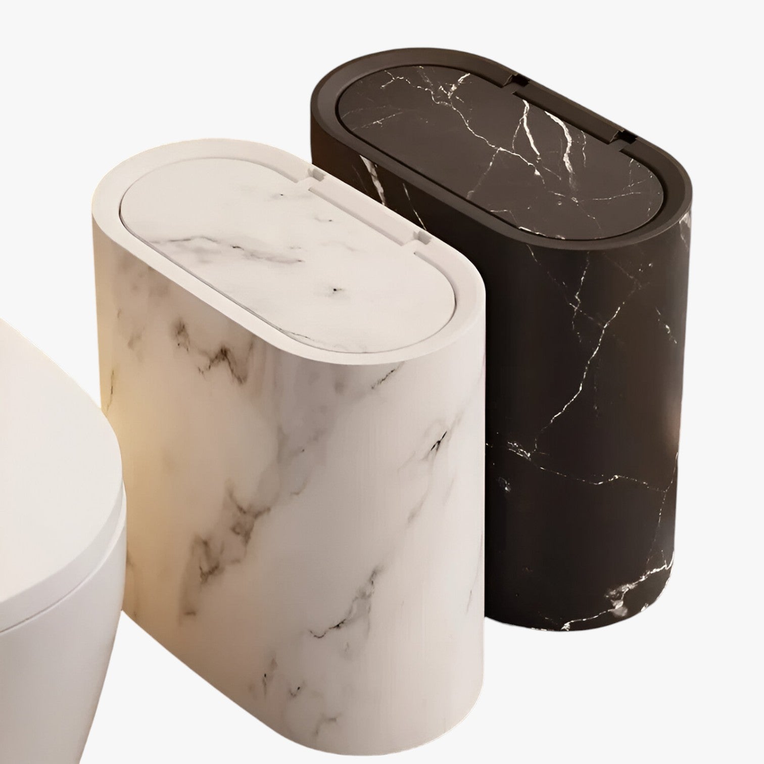 Skyla | Nordisk Marmor Affaldsspand – Stilfuld, Smal & Uden Lugt - - Skyla | Nordisk Marmor Affaldsspand – Stilfuld, Smal & Uden Lugt- €25 - {{ product_tags }