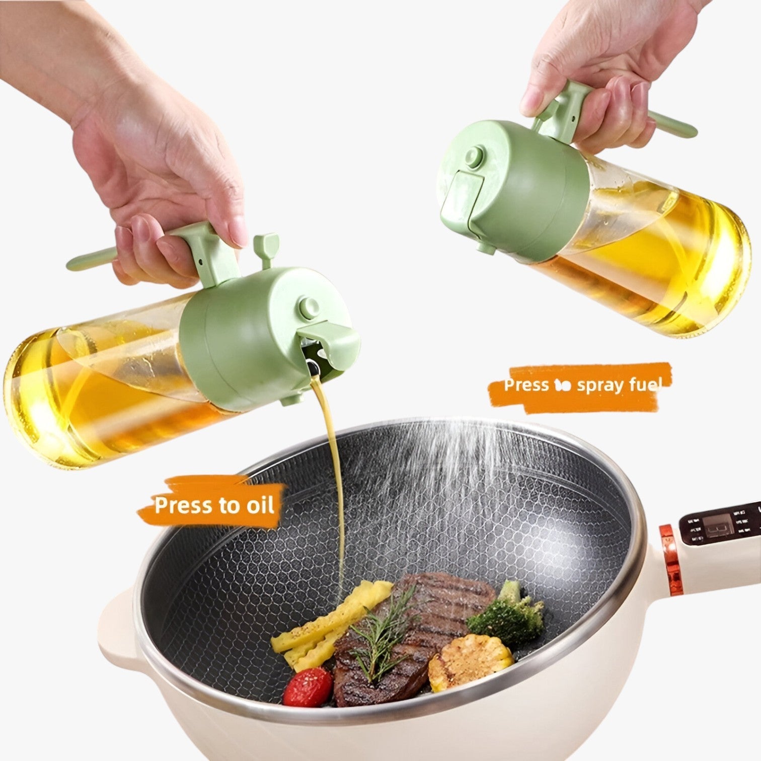 Elora | 2-i-1 Olie Spray & Gieter – Præcis dosering, mindre spild - - house & garden - {{ product_tags }