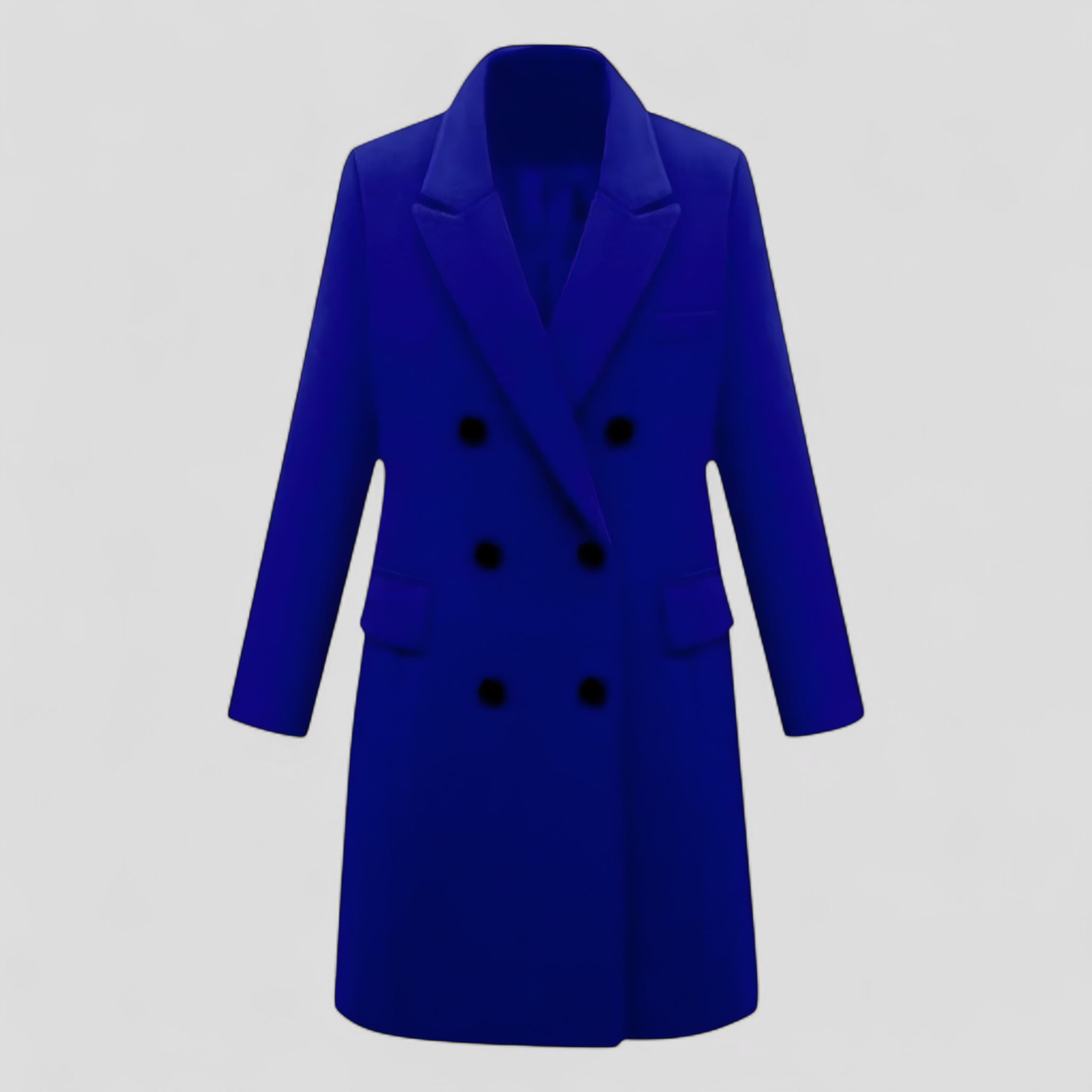 Darla | Elegant dame uldjakke: varm, blød og perfekt til kontoret - Blå - Darla | Elegant dame uldjakke: varm, blød og perfekt til kontoret - €25 - {{ product_tags }
