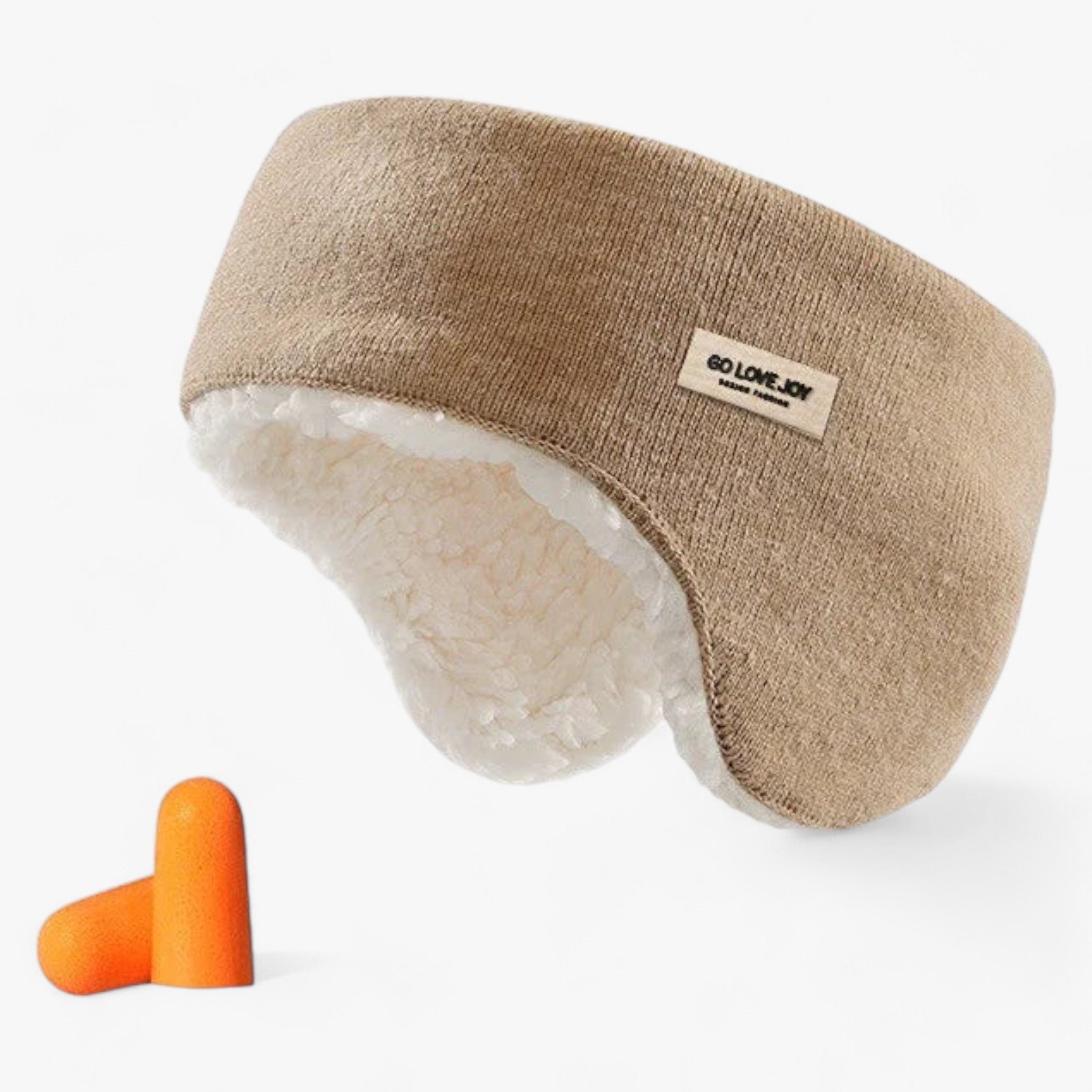 Agatha | Lydisolerede ørepropper i pels - behagelige og støjreducerende - Kaki med ørepropper - Agatha | Lydisolerede ørepropper i pels - behagelige og støjreducerende- €25 - {{ product_tags }